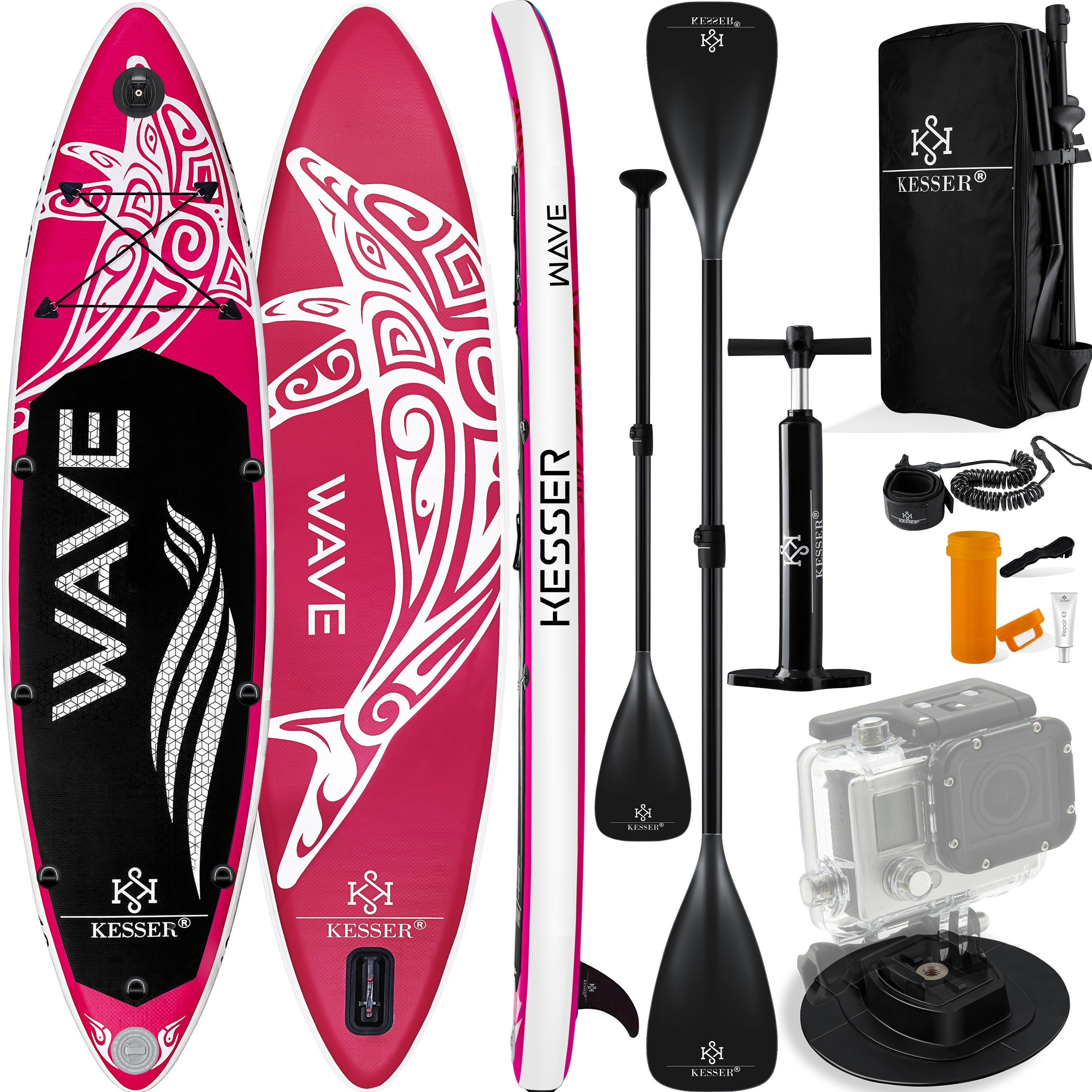 KESSER SUPBoard, Aqua Aufblasbares SUP Board Set Stand Up Paddle Board