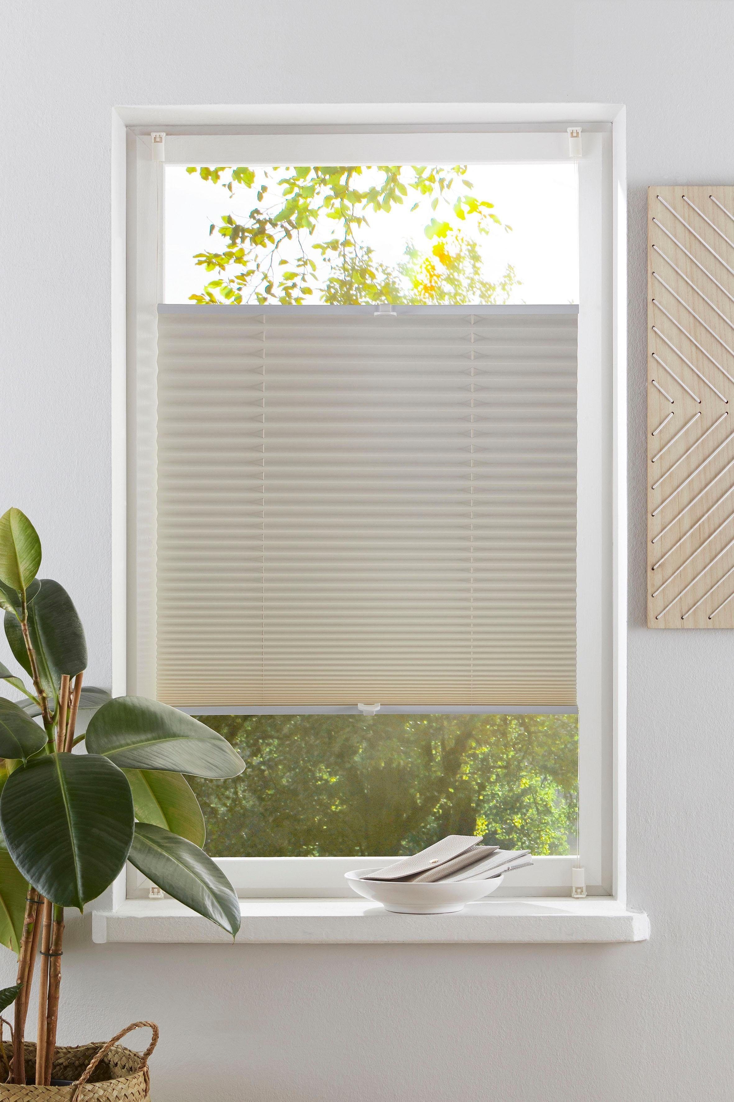 OTTO home Plissee LAHOLM, Lichtschutz, ohne Bohren, verspannt, Klemmfix, Fixmaß, Bestseller mit über 4000-Bewertungen, für Fenster & Tür