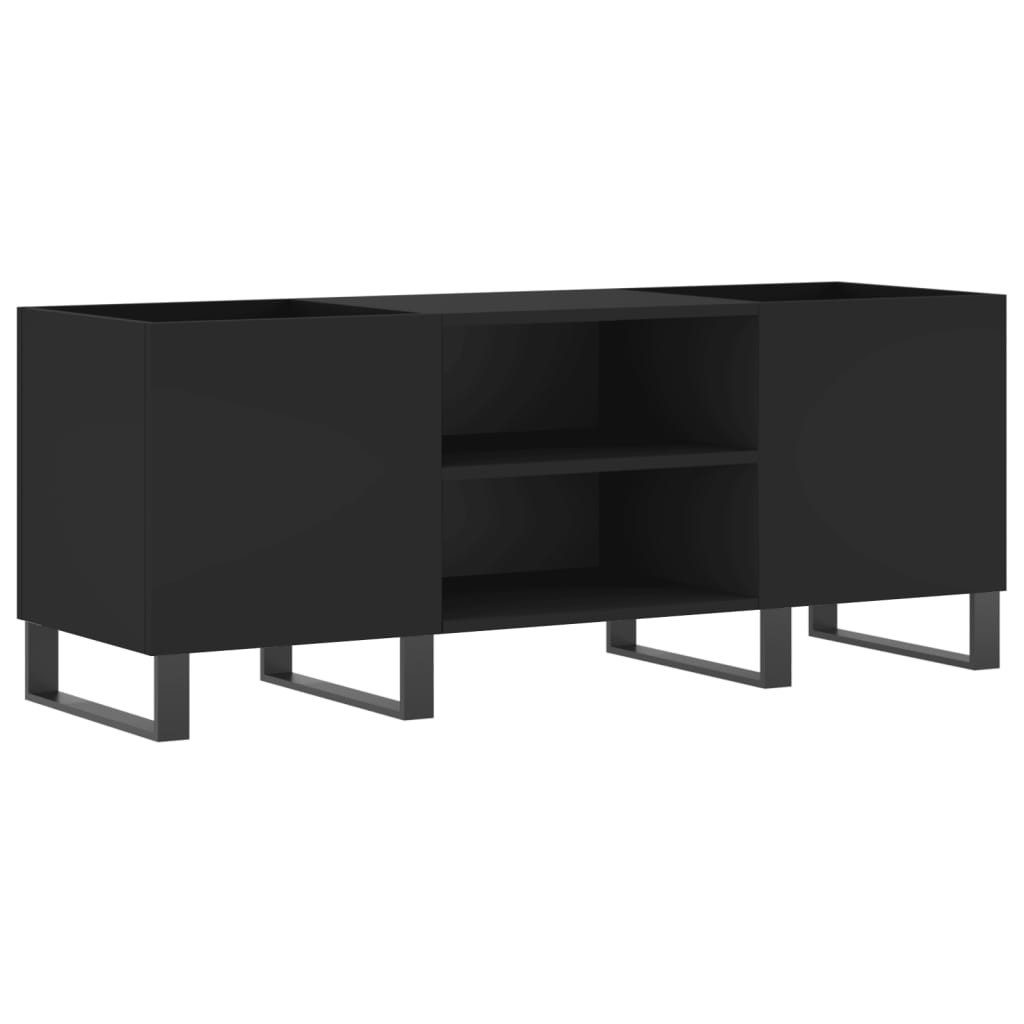 vidaXL Media-Regal Plattenschrank Schwarz 121x38x48 cm günstig online kaufen