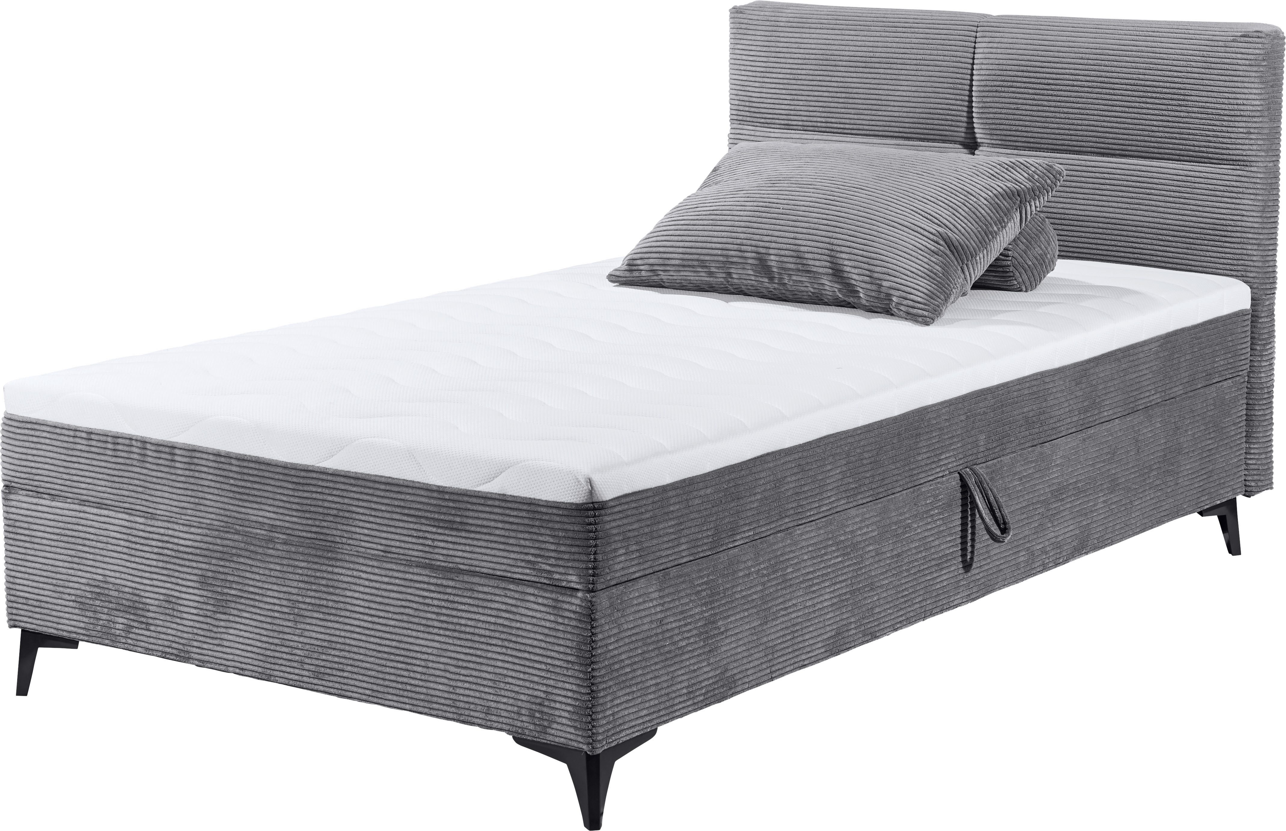 ED EXCITING DESIGN Boxbett "Andon" mit Bettkasten, integrierter Topper, uni günstig online kaufen