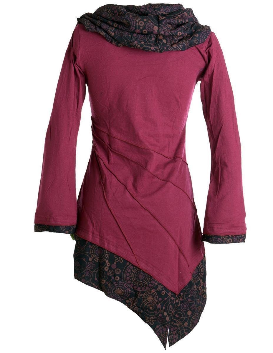 Vishes Jerseykleid Asymmetrisches Kleid aus Baumwolle günstig online kaufen