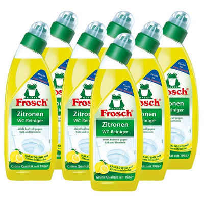 FROSCH 7x Frosch Zitronen WC-Reiniger 750 ml - Kalklösend mit Zitrone WC-Reiniger