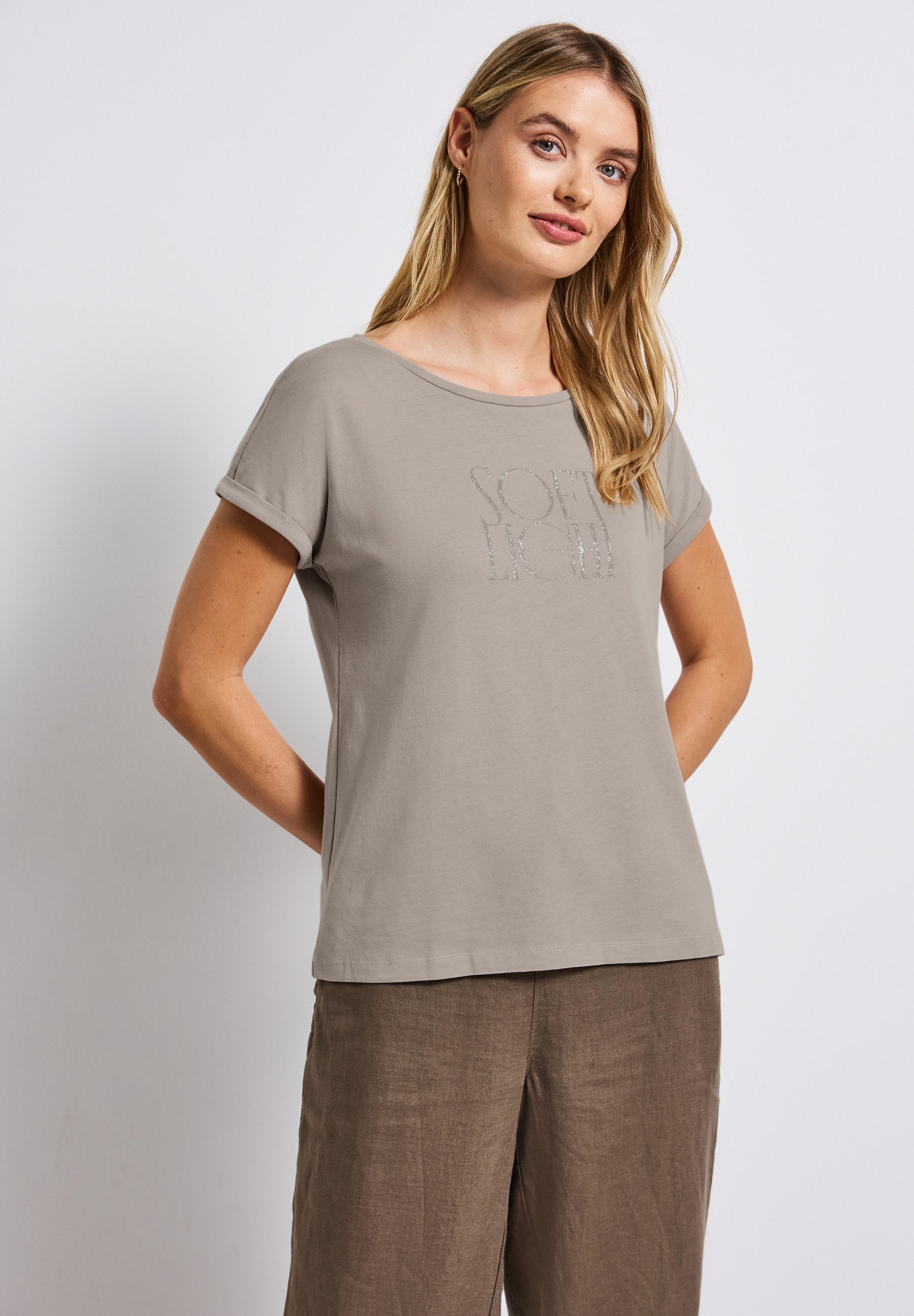 STREET ONE T-Shirt im soften Baumwoll-Mix günstig online kaufen