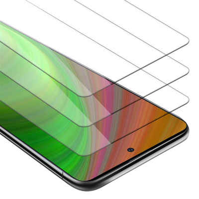 Cadorabo Schutzfolie Samsung Galaxy A51 4G / M40s, (3-St), 3x Schutzglas Panzer Folie (Tempered) Display-Schutzglas mit 3D Touch