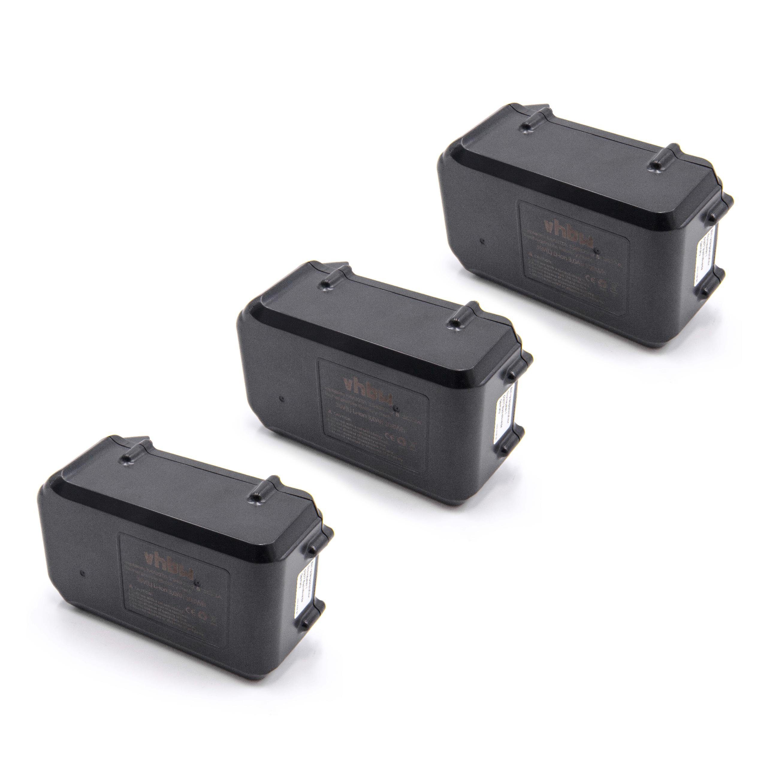 vhbw Akku passend für Kompatibel mit Makita UH650, UH650DWB Elektrowerkzeug (3000mAh, 36V, Li-Ion) 3000 mAh