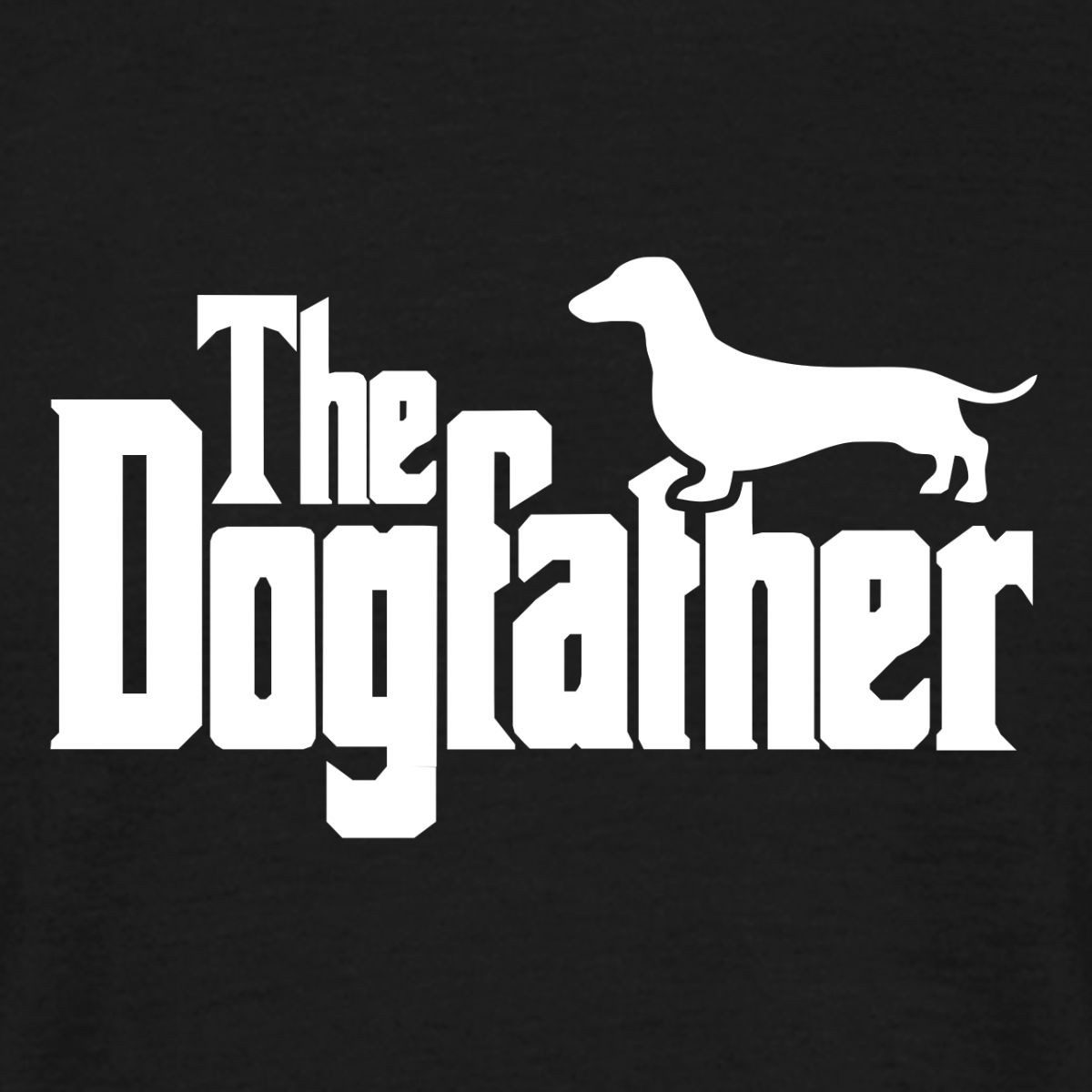 Spreadshirt T-Shirt The Dogfather, Dackel Männer T-Shirt (1-tlg)