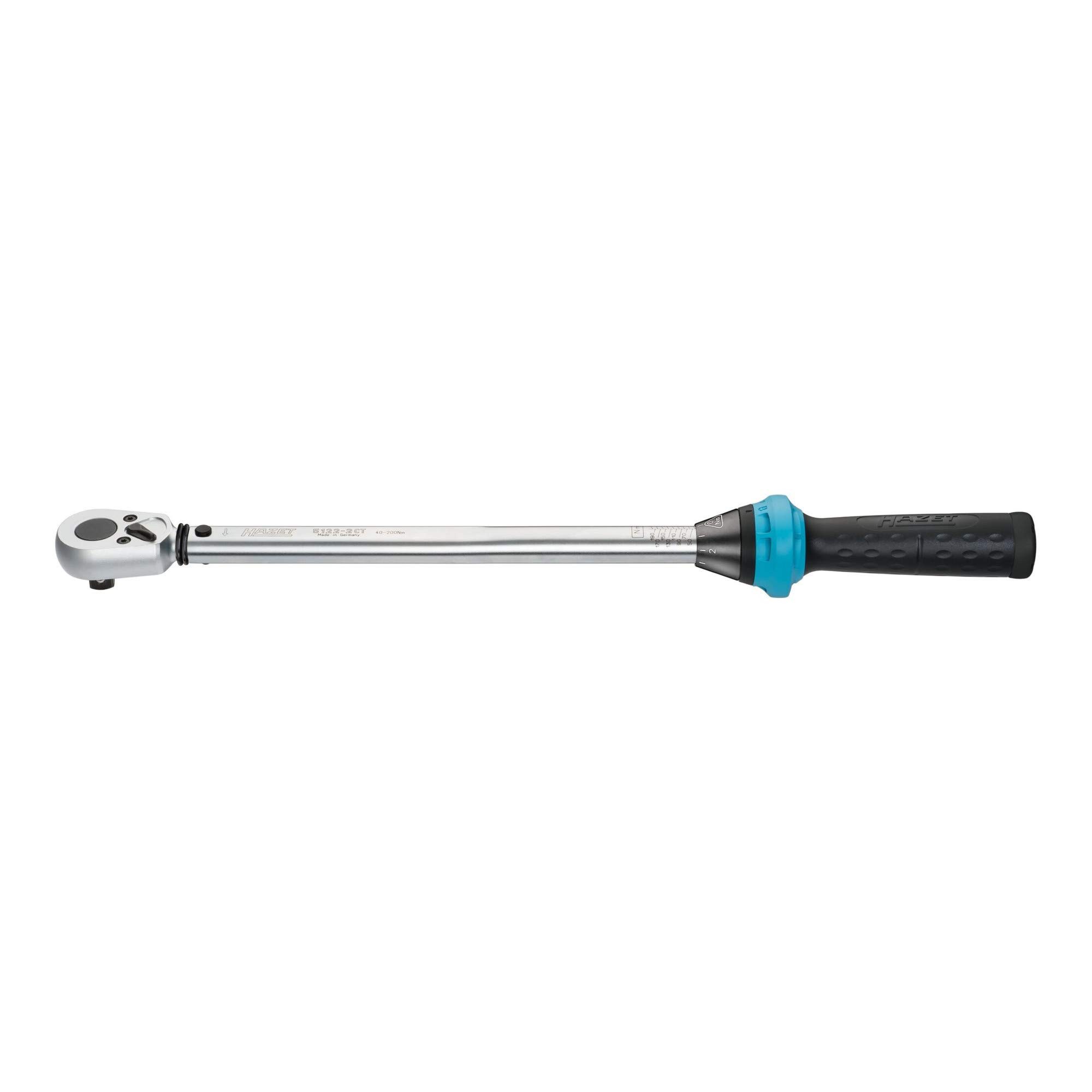 HAZET Drehmomentschlüssel HAZET Drehmoment-Schlüssel 5122-2CT, 40 - 200 Nm, 4% Toleranz, Vierkan