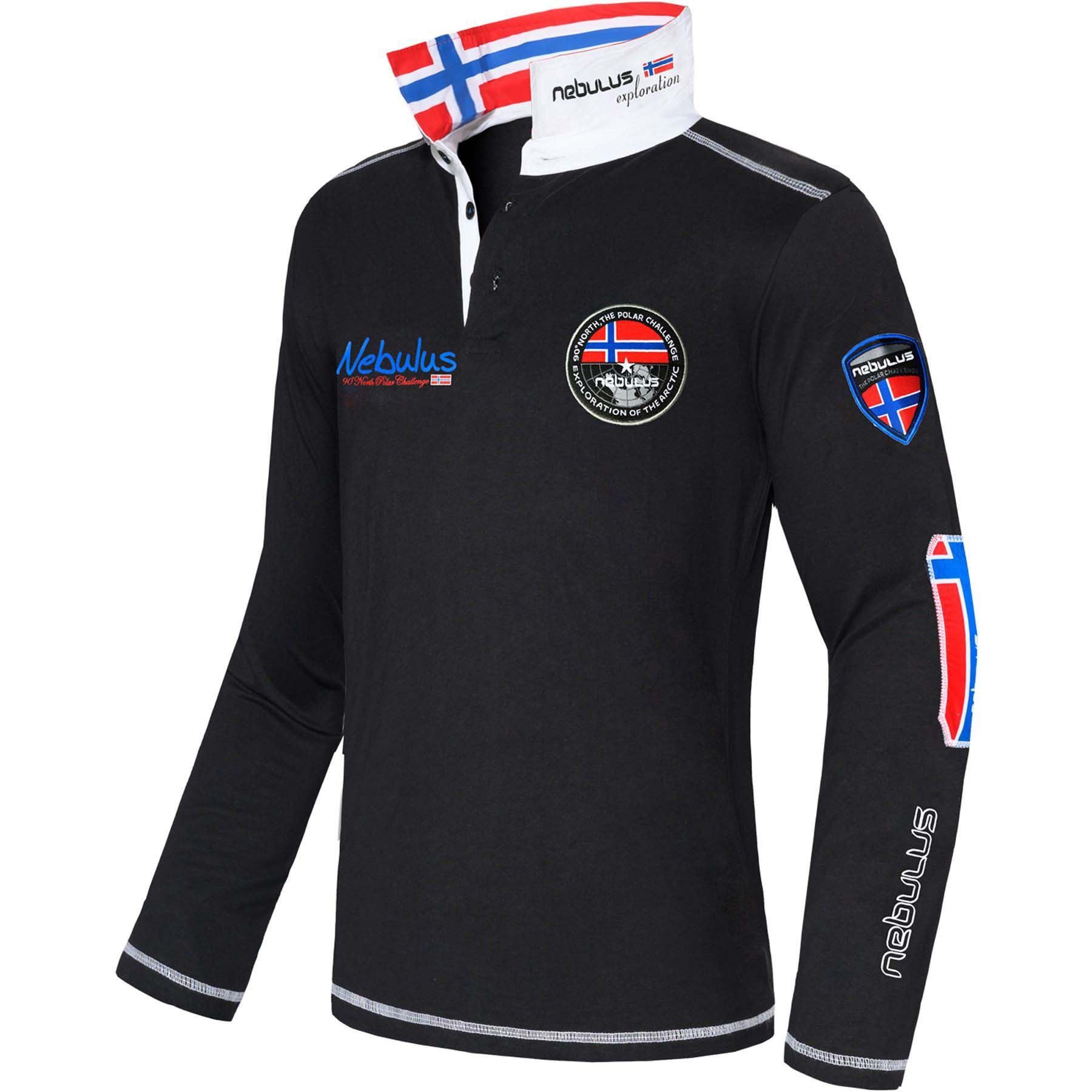 Nebulus Poloshirt BENTY, Q767 - Herren, schwarz, XXL