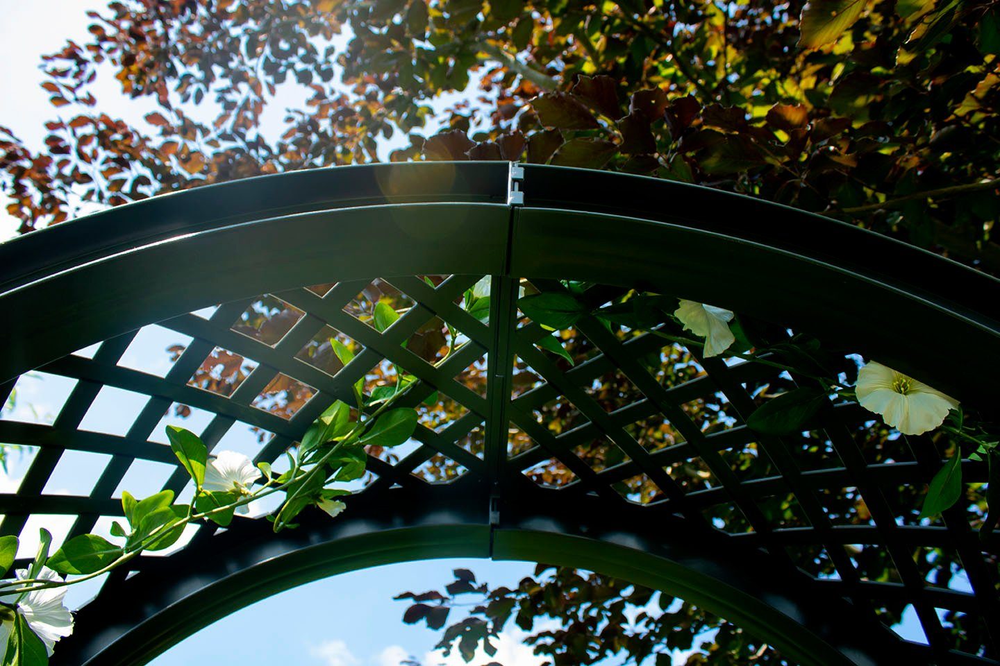 KHW Gartenbank Amsterdam, mit Rosenbogen, Spalier und zwei Pflanzkästen, an günstig online kaufen