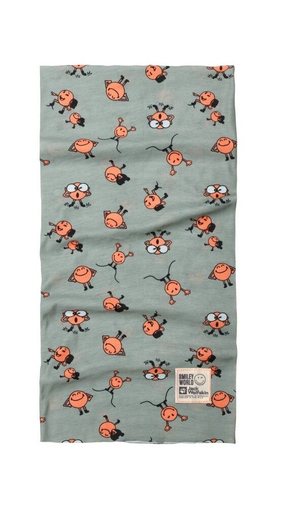 Jack Wolfskin Schal Schlauchschal (Halstuch) SmileyWorld Neckgaiter mintgrün Kinder