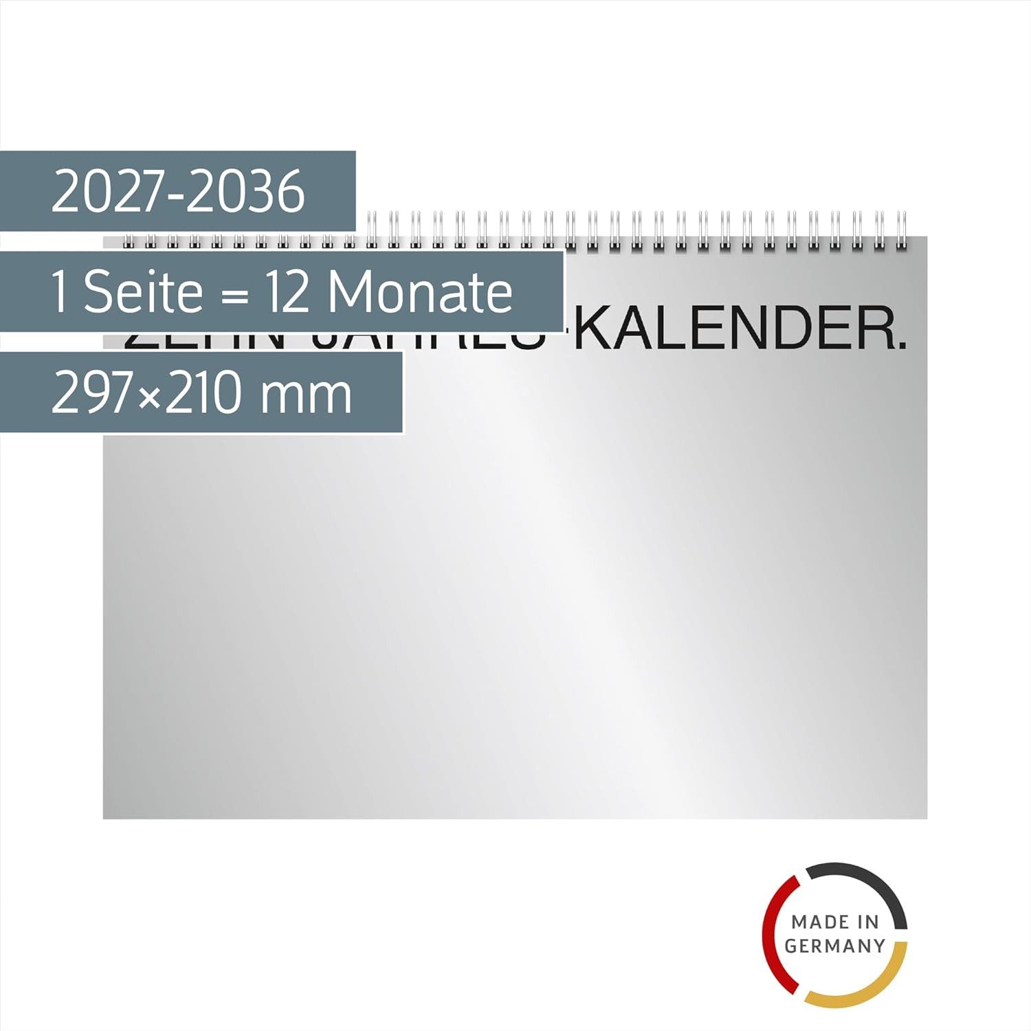 BRUNNEN Querkalender BRUNNEN Zehnjahres-Kalender 2027-2036 A4 quer, 297×210 mm
