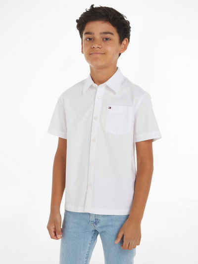 Tommy Hilfiger Kurzarmhemd SOLID OXFORD SHIRT S/S Kinder bis 16 Jahre