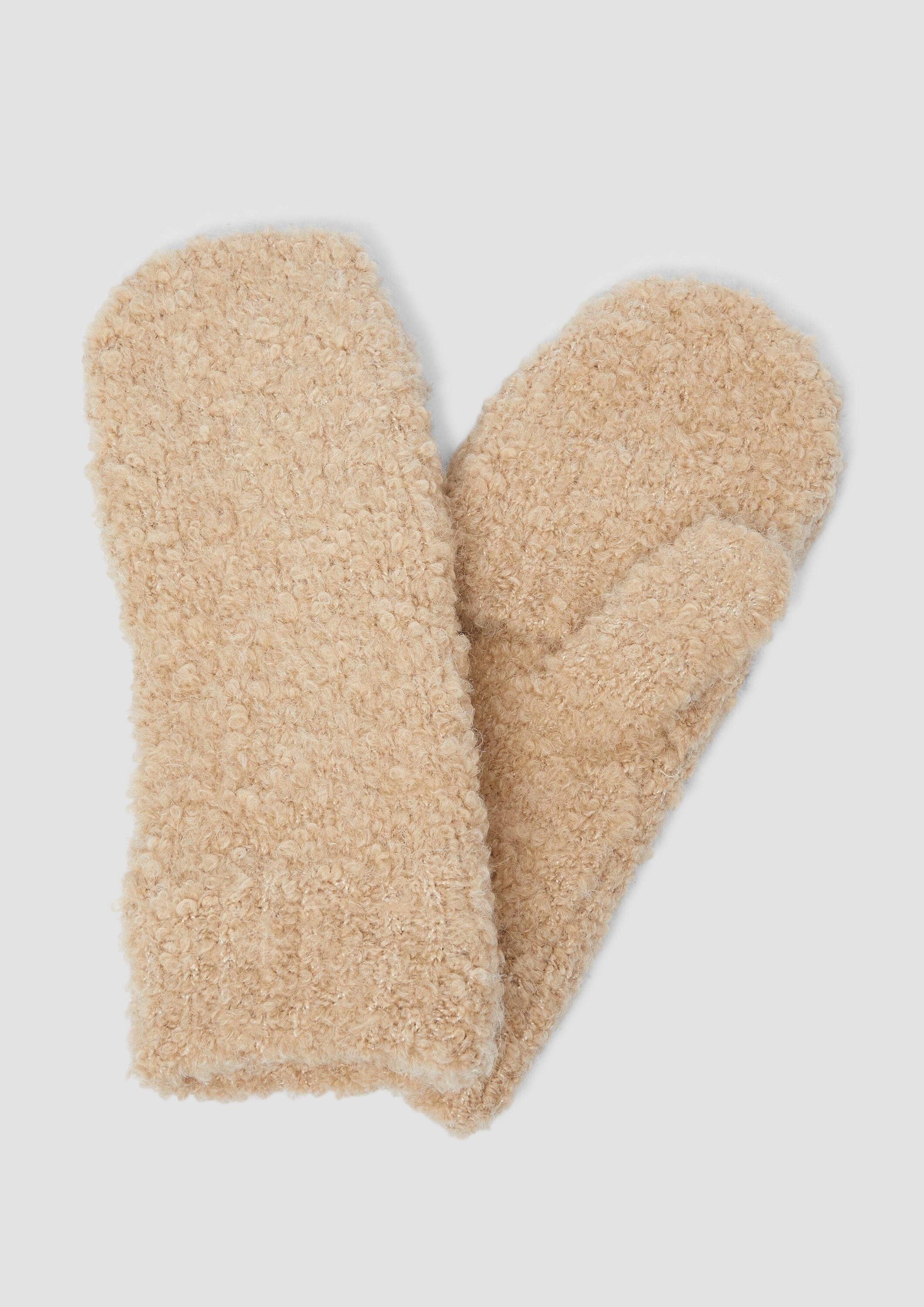 s.Oliver Strickhandschuhe Перчатки Варежки aus Bouclé-Strick