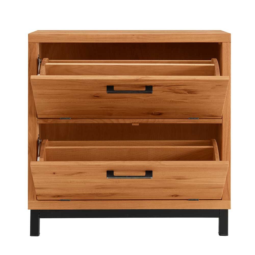 Pharao24 Schuhschrank Crevesca aus Massivholz