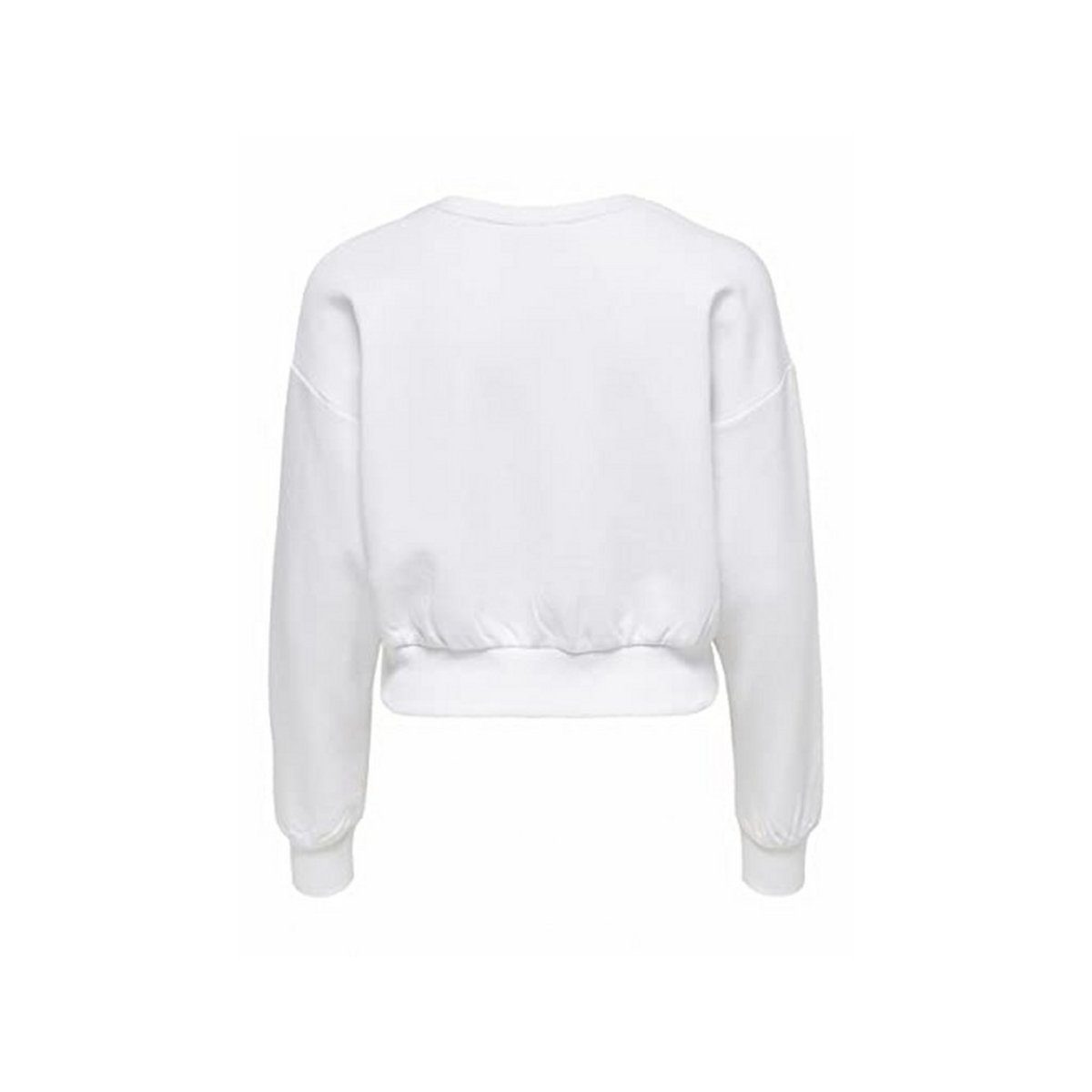 ONLY weiß fit Sweatshirt regular (1-tlg)