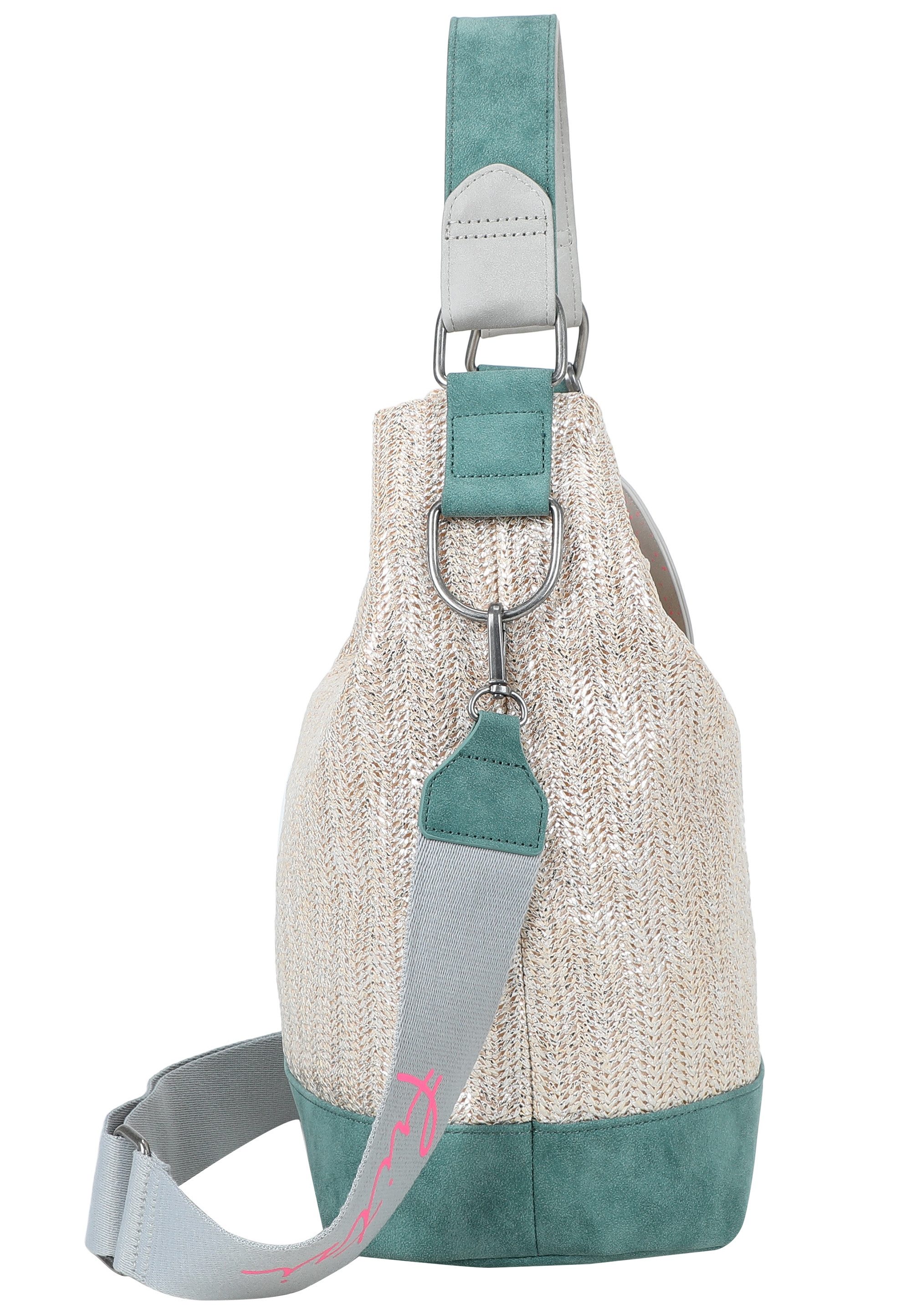 Fritzi aus Preußen Henkeltasche Olga Limited Painted Straw, mit abnehmbarem Etui mit Reißverschluss