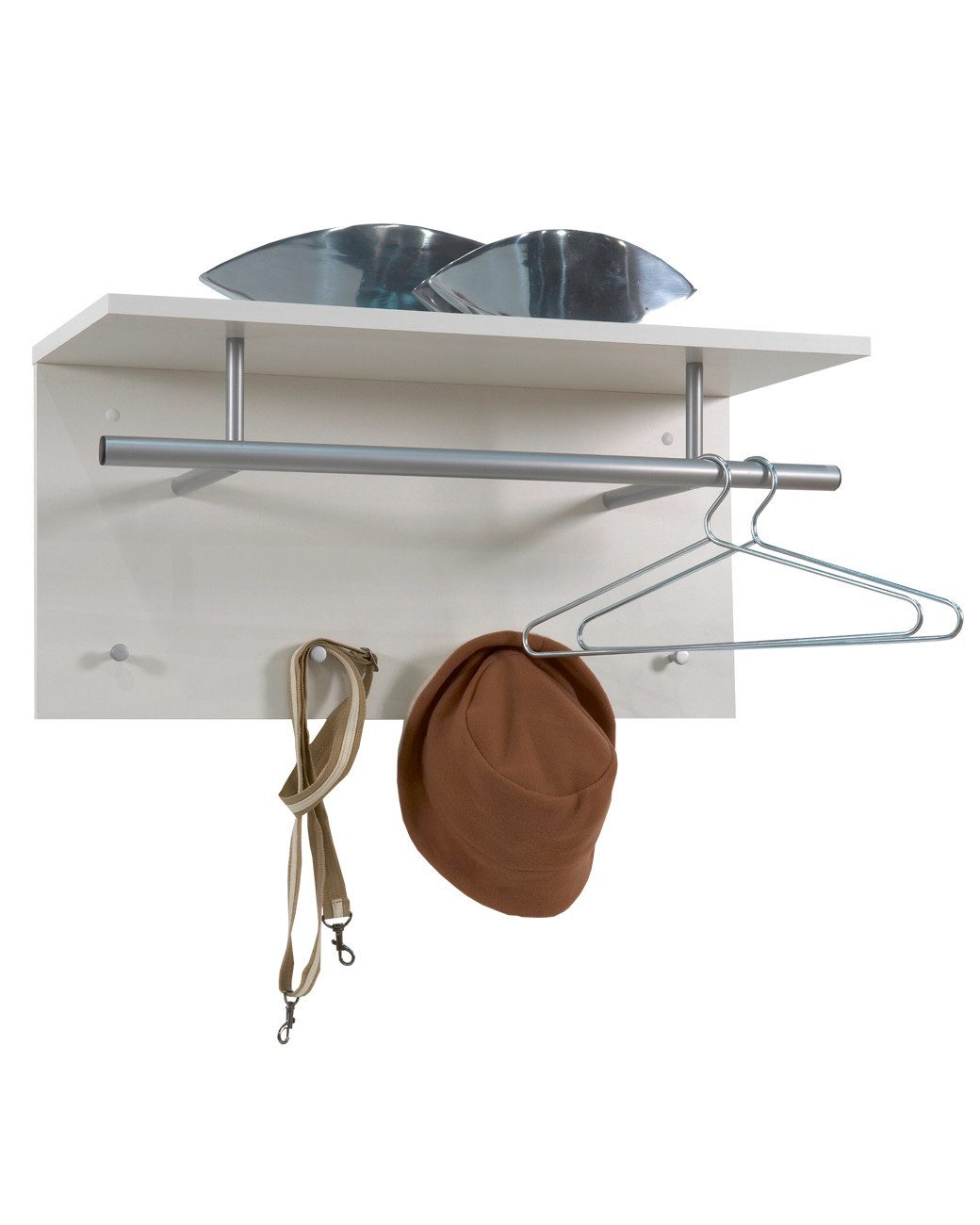 FMD Möbel Wandgarderobe in weiß - günstig online kaufen