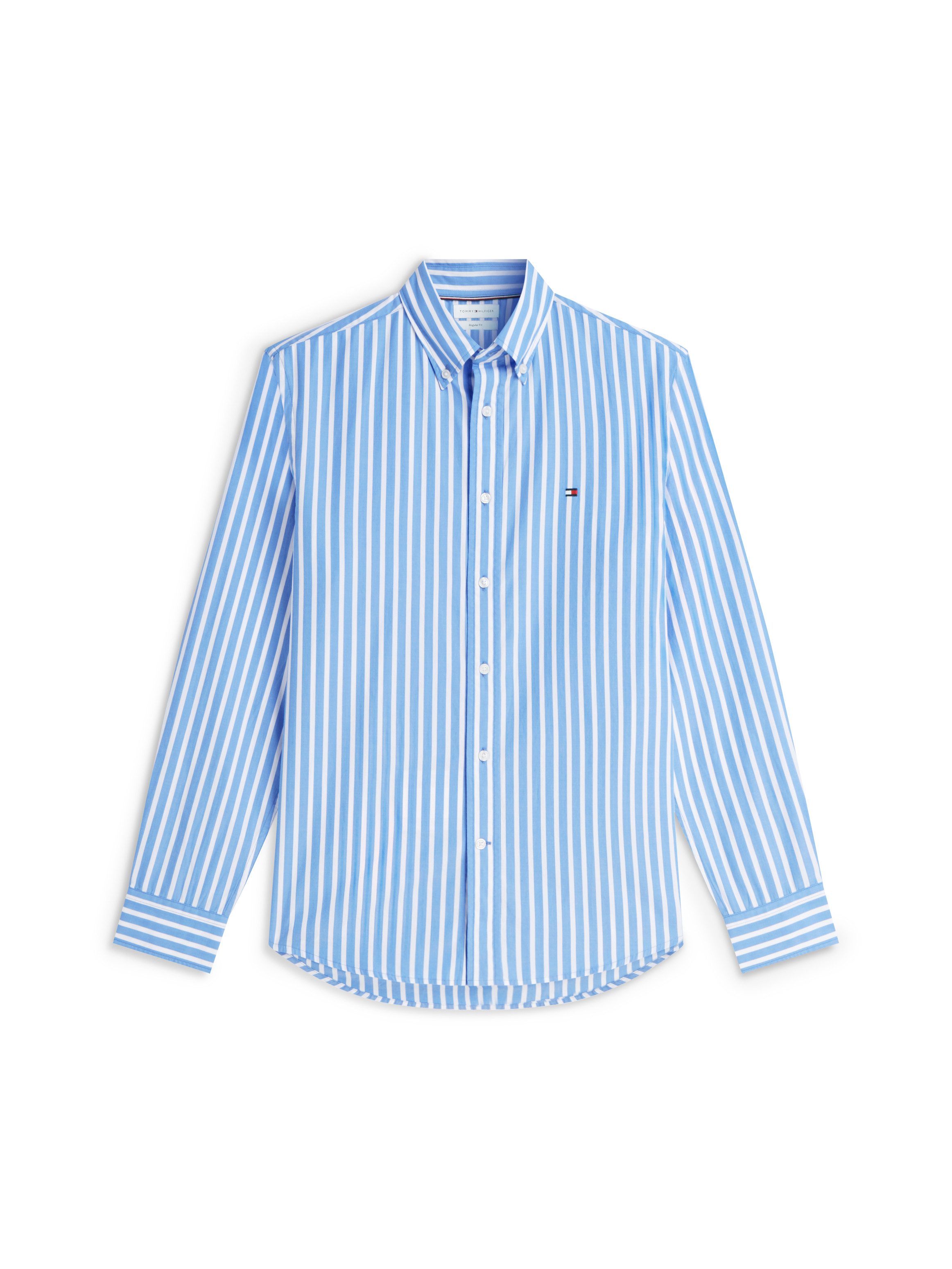 Tommy Hilfiger Langarmhemd FLEX POPLIN SEASONAL STRIPE SHT Regular Fit Flex Cotton – Bild 5 von 5