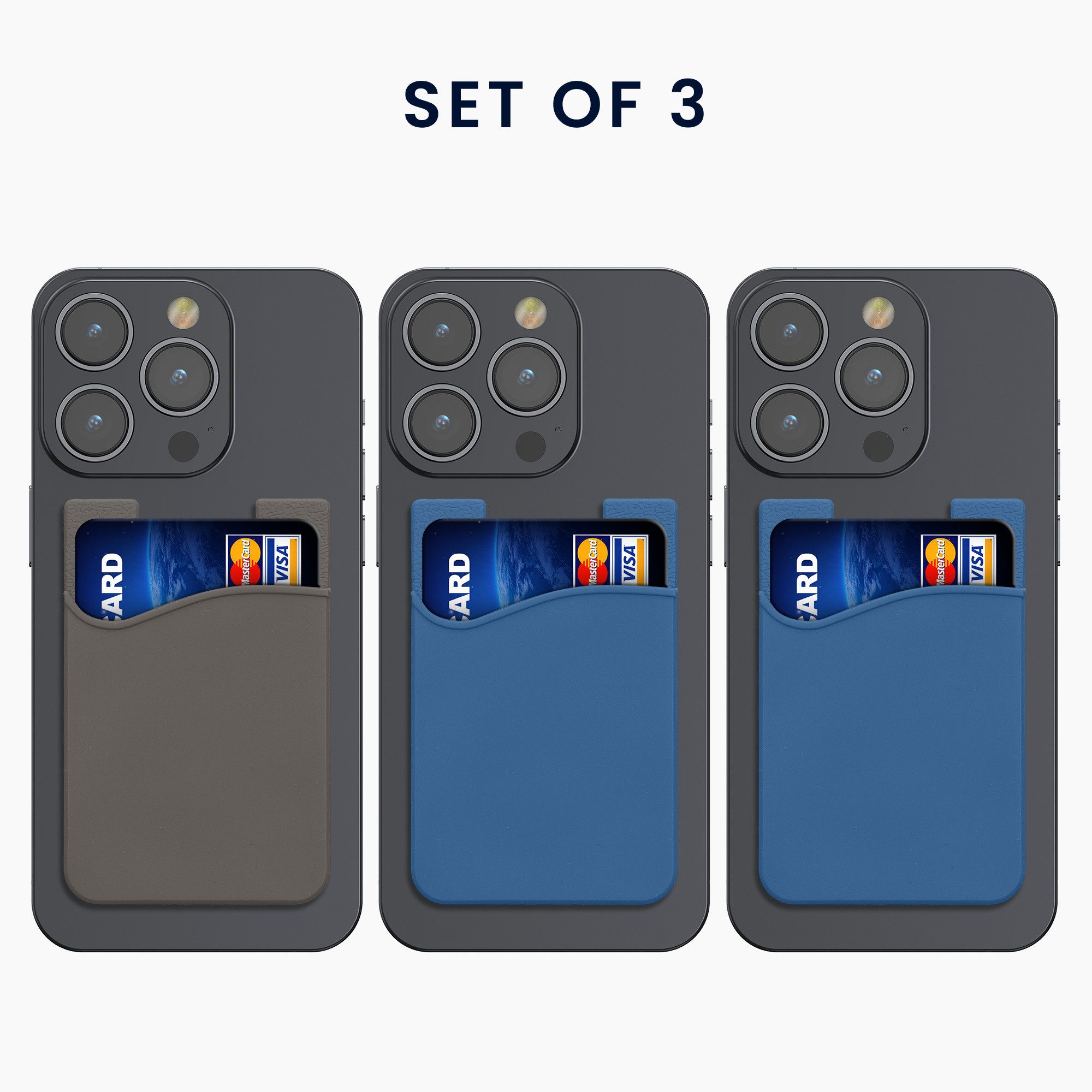 kwmobile Etui 3x Kartenhalter Hülle für günstig online kaufen