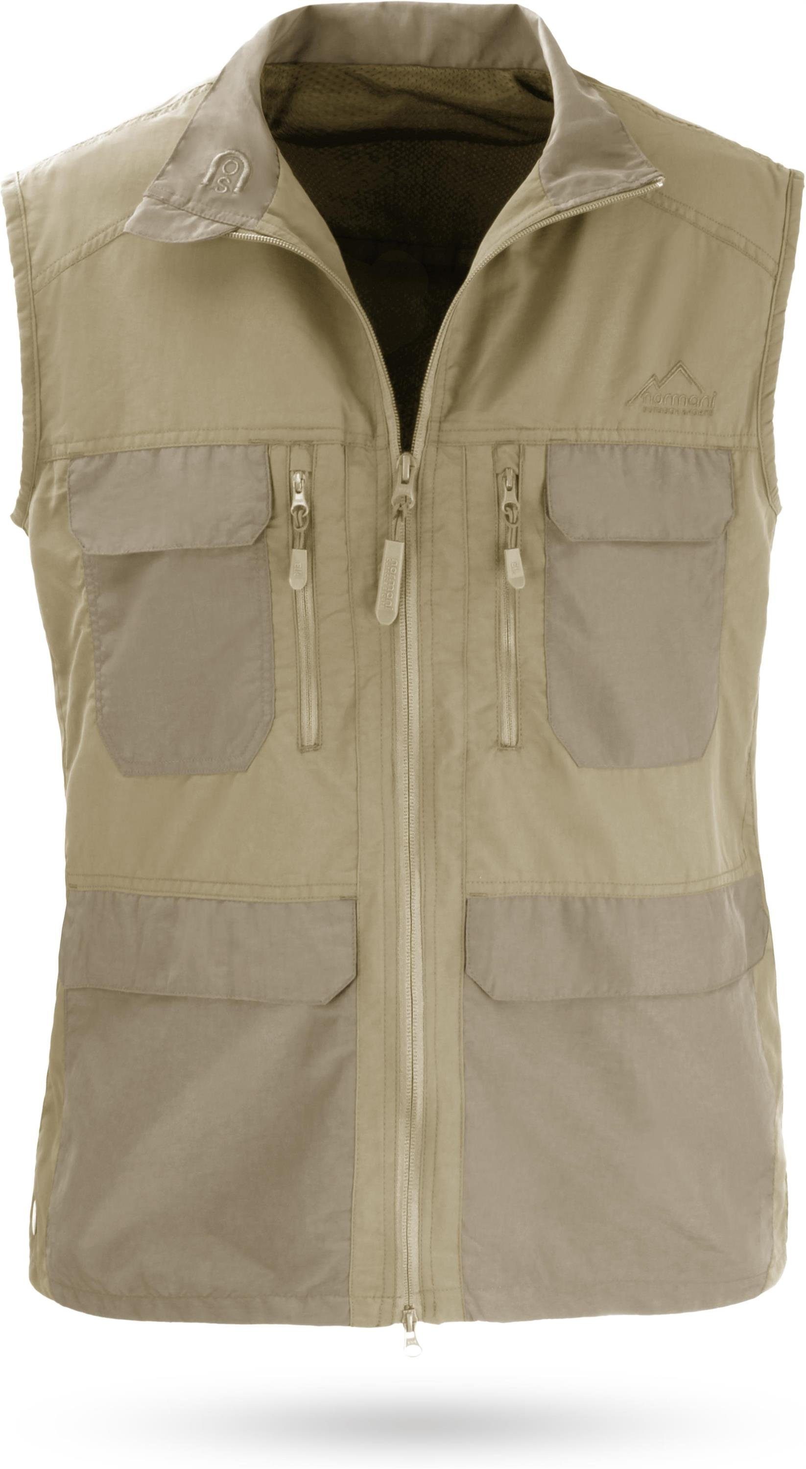 normani Funktionsweste Outdoor Weste Elk Sportweste Freizeitweste Anglerweste Jagdweste Safariweste Sommerweste