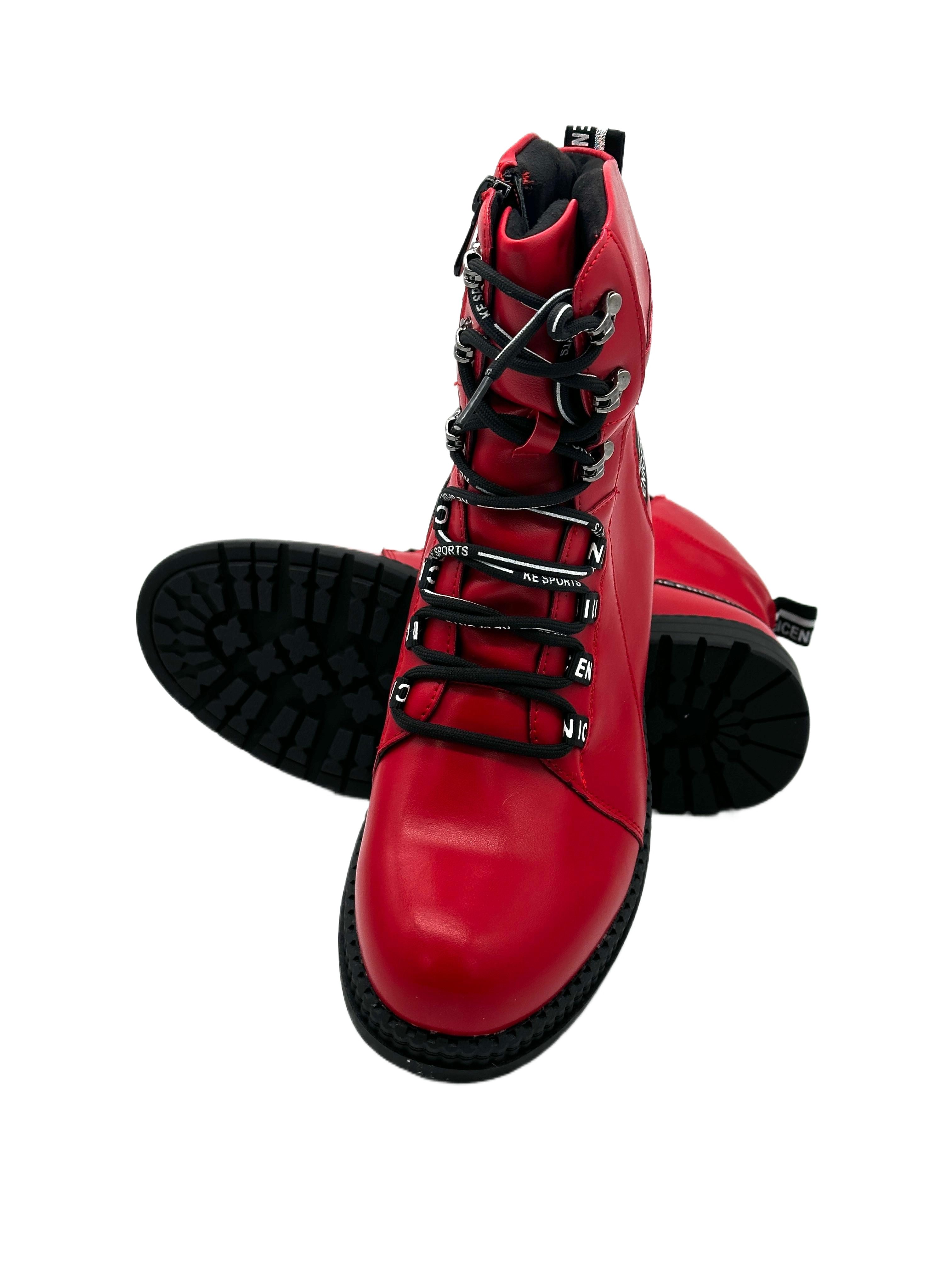 Nowaland Damen Stiefeletten mit Kunstfellfutter Winterstiefelette Warm gefütterte Stiefeletten mit Reißverschluss