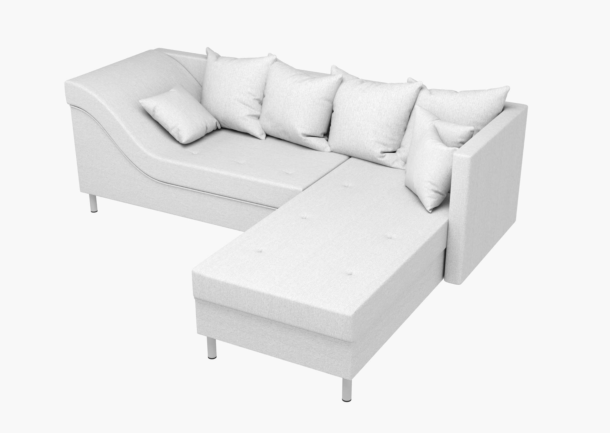 Design, inklusive mane Raum Eckcouch, stellbar links frei L-Form, Stylefy Toffi, Modern Ecksofa bestellbar, Kissen, im oder rechts