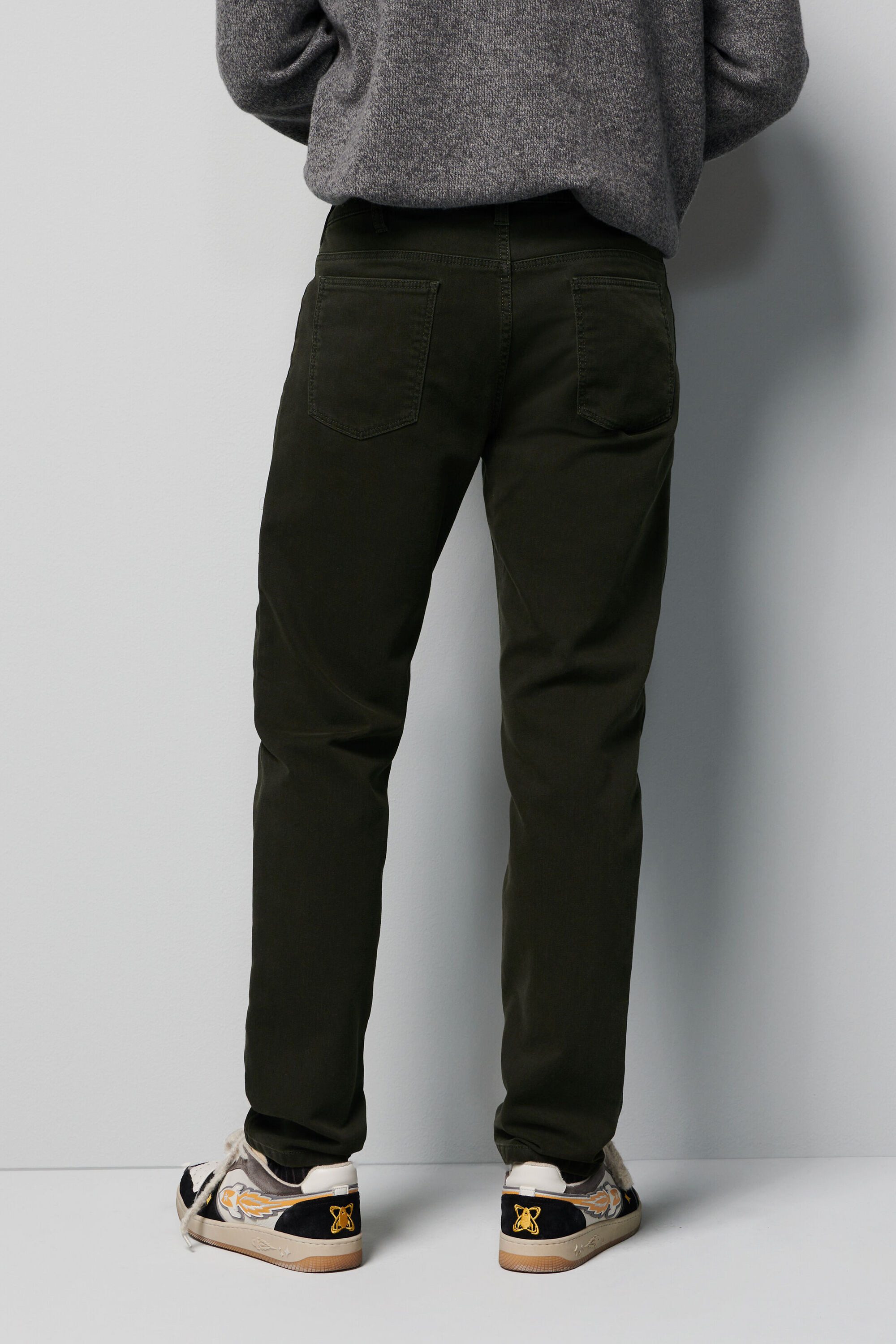 MEYER Chinos Five-Pocket-Hose M5 Slim im unifarbenen Design