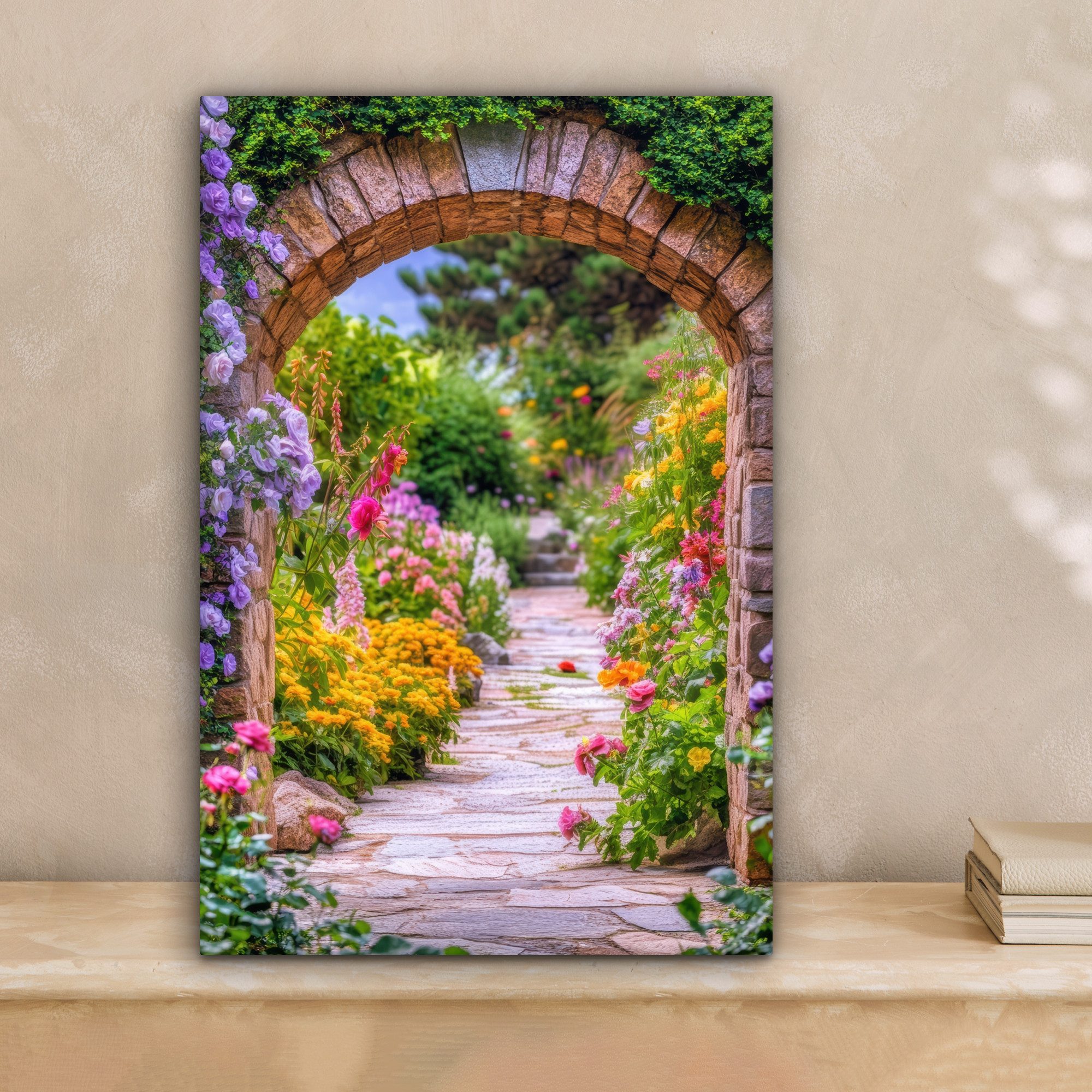 OneMillionCanvasses® Leinwandbild Durchblick - Blumen - günstig online kaufen