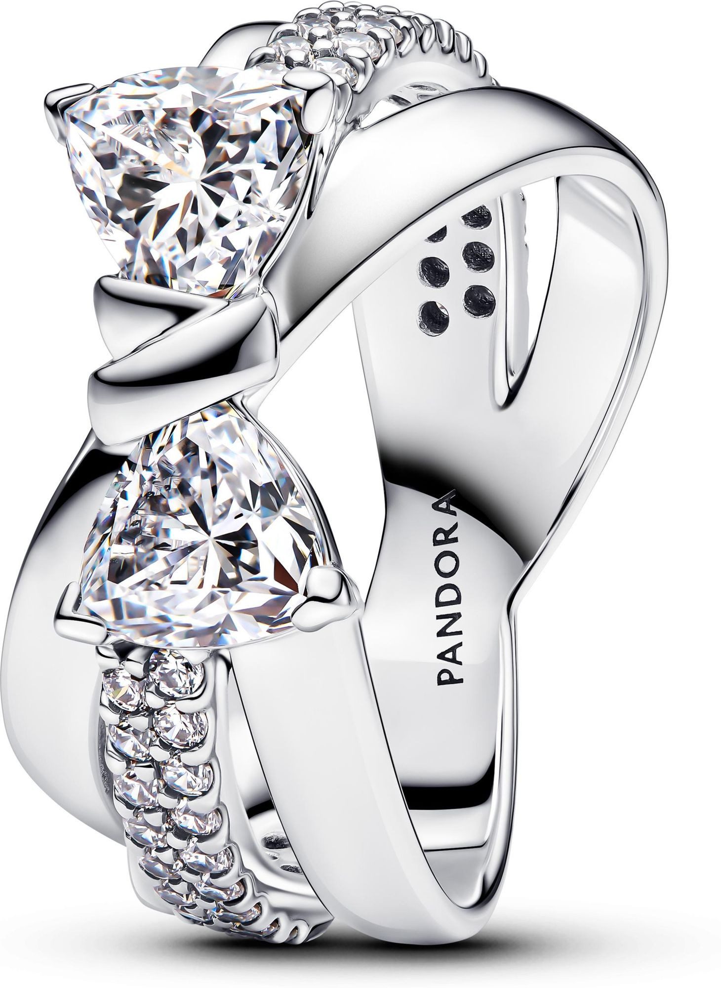 Pandora Fingerring Pandora Sterling silver Cubic Zirconia Clear 193553C01 D günstig online kaufen