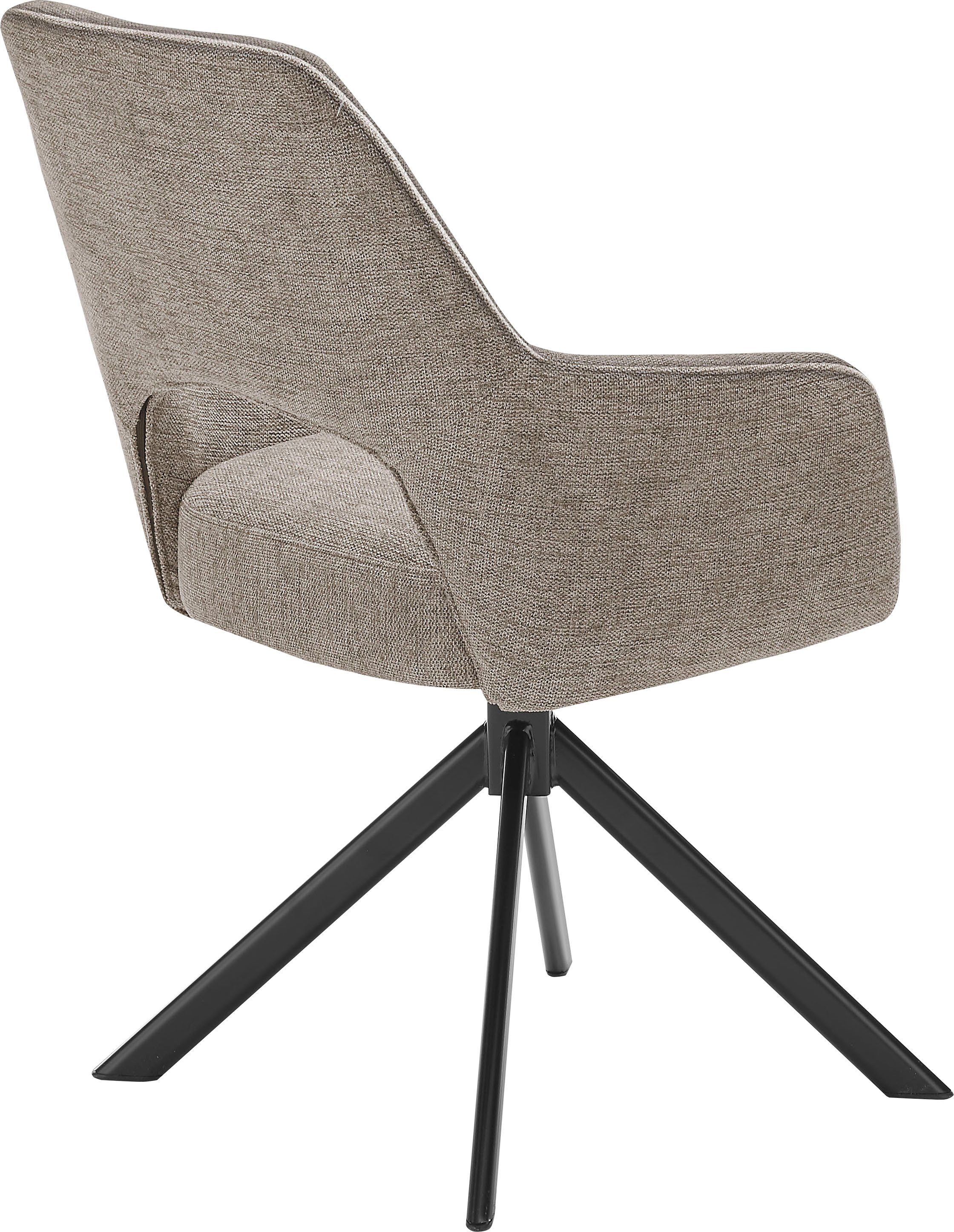 set one by Musterring Armlehnstuhl Winston (Set), 2er Set, mit Drehfunktion, Micro-Taschenfederkern, Stativgestell