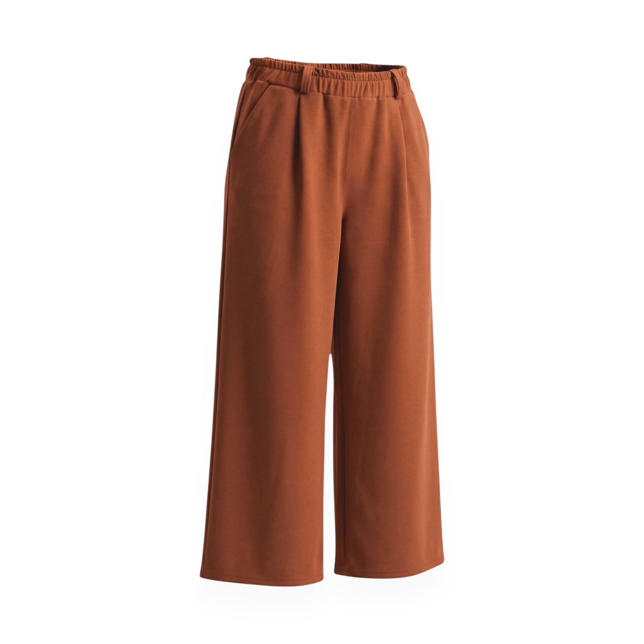 Culotte Stoffhose Damen Stretch Culotte Hose mit weitem Bein