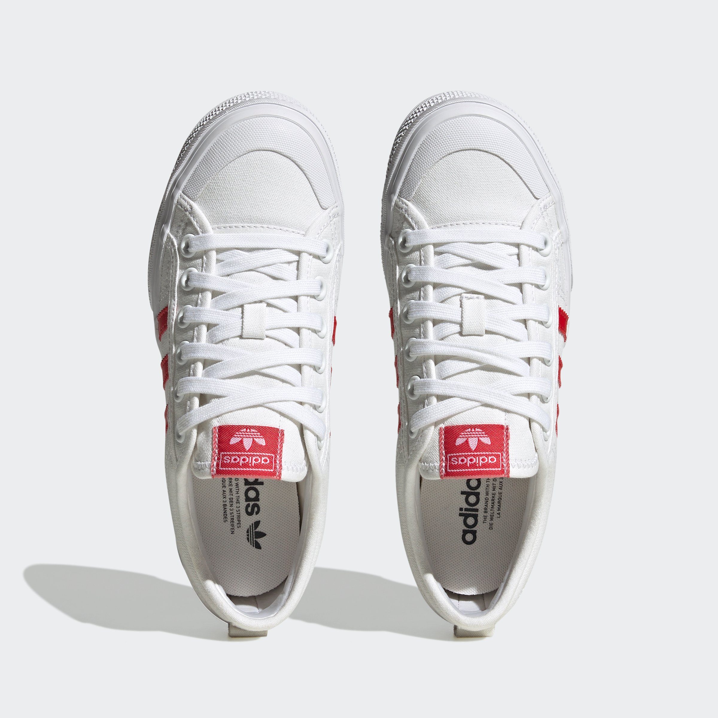 Sneaker Black Cloud / adidas NIZZA / Core Better White Originals Scarlet PLATFORM