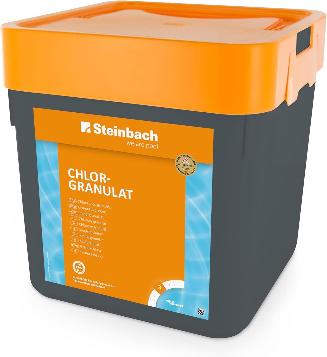 Steinbach Poolpflege Steinbach Chlorgranulat 5kg für Pool Erstdosierung & Schockbehandlung