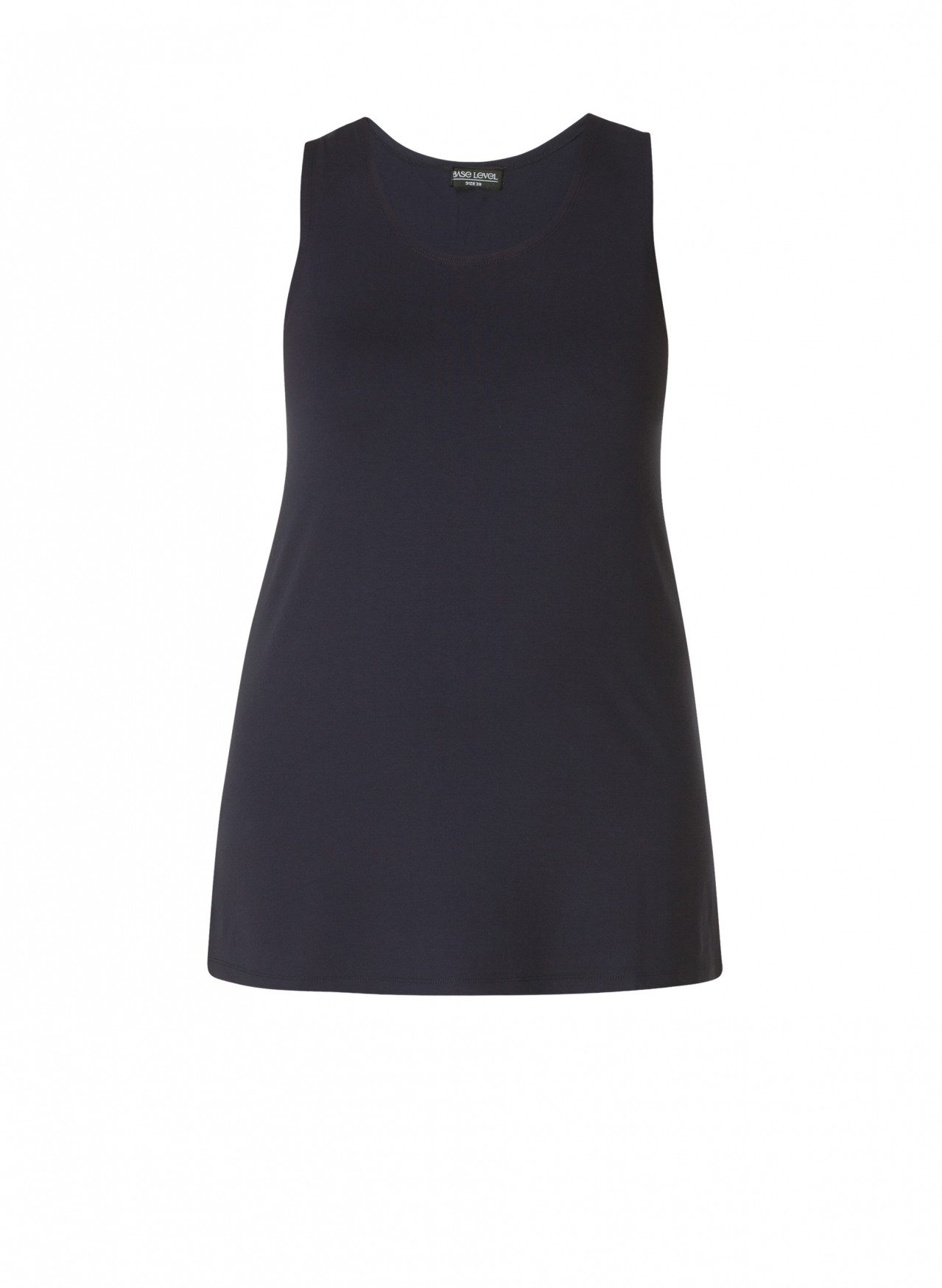 Base Level Curvy Trägertop Hüftbedeckender Schnitt mit Schlitzen am Saum