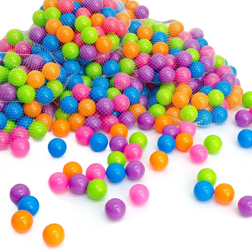 Bällebad-Bälle Baby - 50 Bunte Bälle fürs Bällebad - Geprüfte Spielbälle für Kinder