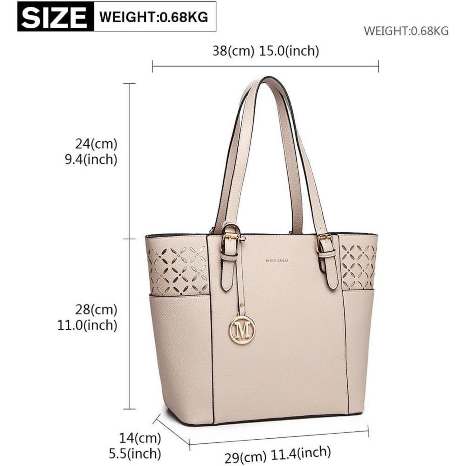LuxusKollektion Shopper Damen Handtasche Groß Shopper Schultertasche Tote Bag 29cm*14cm*28cm