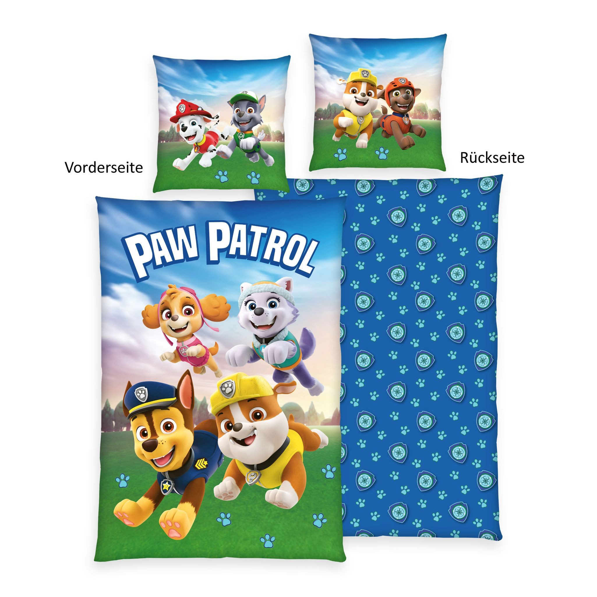 Herding Kinderbettwäsche 135x200cm Paw Patrol Hunde günstig online kaufen