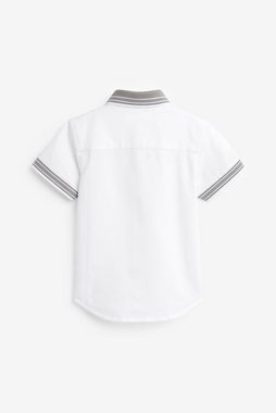 Next Kurzarmhemd T-Shirt mit Streifen am Ausschnitt (1-tlg)