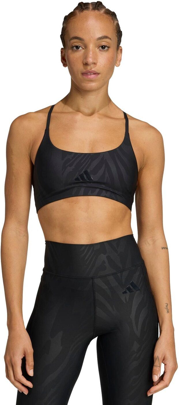 adidas Performance Set: Sport-BH LS AOP BRA BLACK