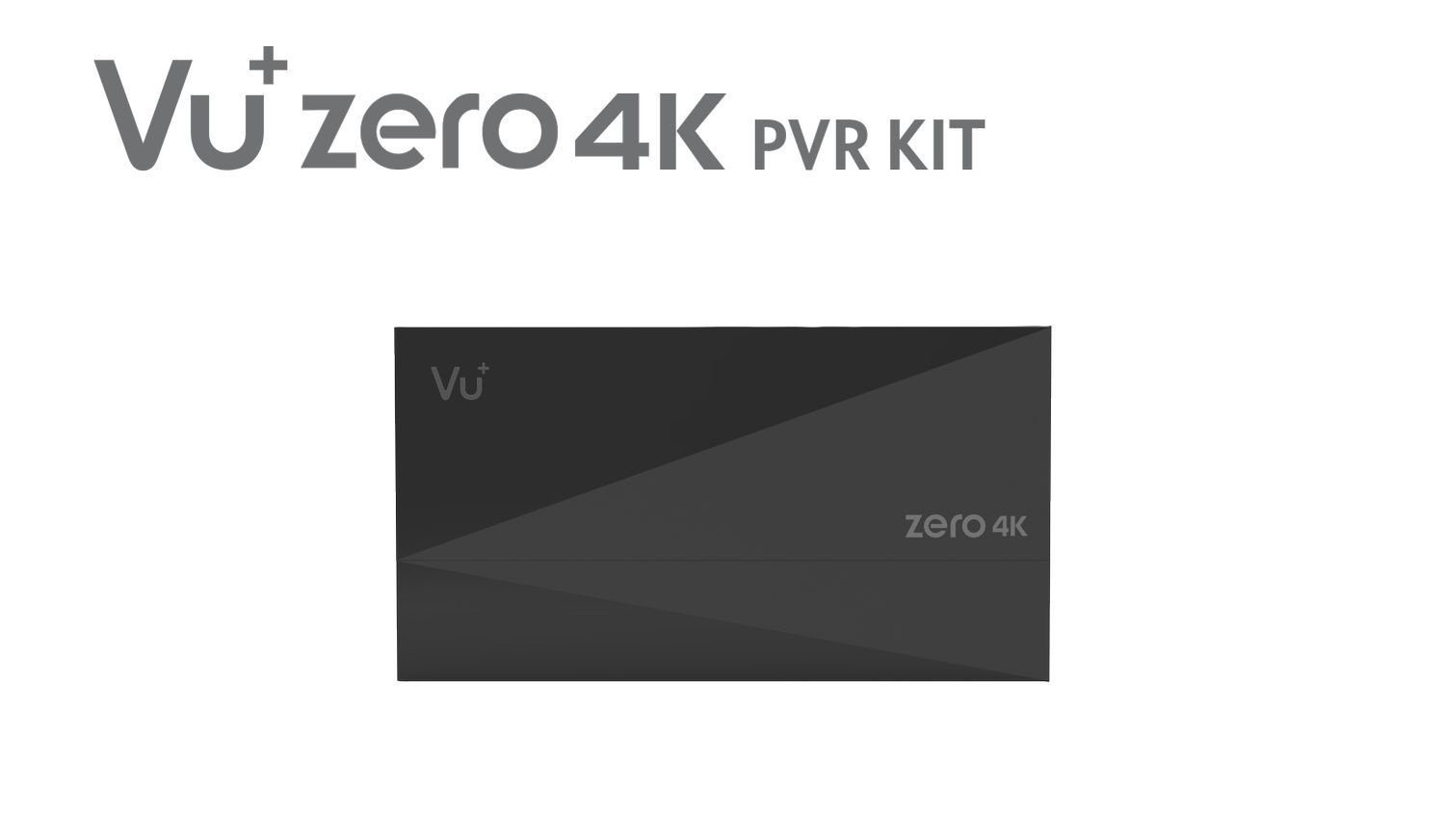 Tuner VU+ schwarz 4K 5TB, HDD, PVR VU+ Inklusive Zero Kit