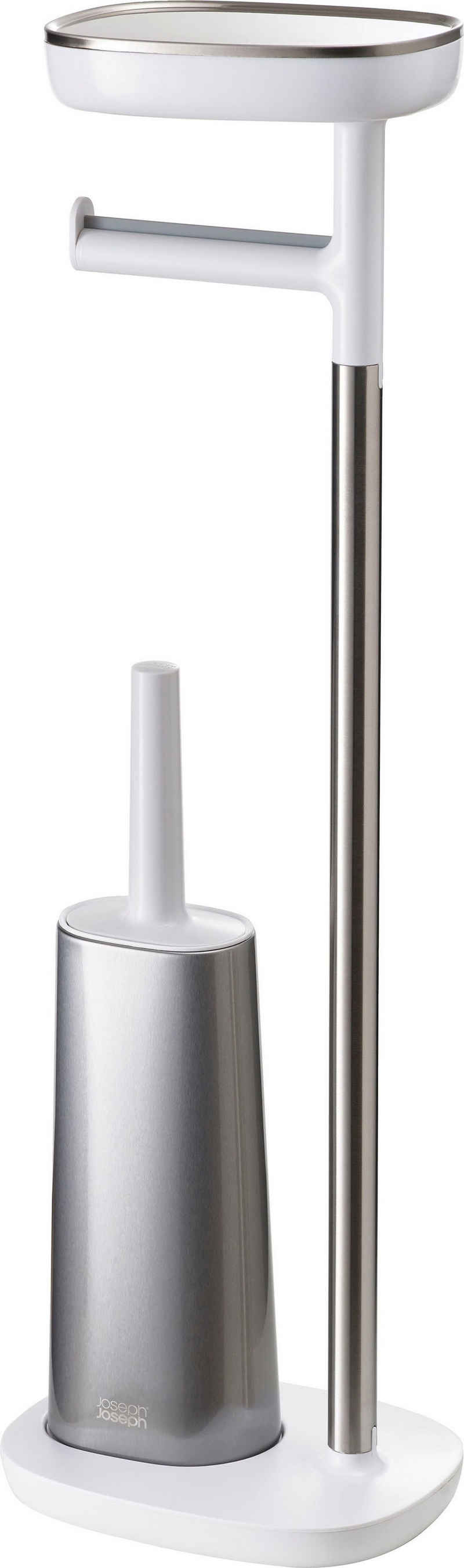 Joseph Joseph Toilettenpapierhalter EasyStore™, mit integrierter Flex Toilettenbürste, 74 cm Höhe