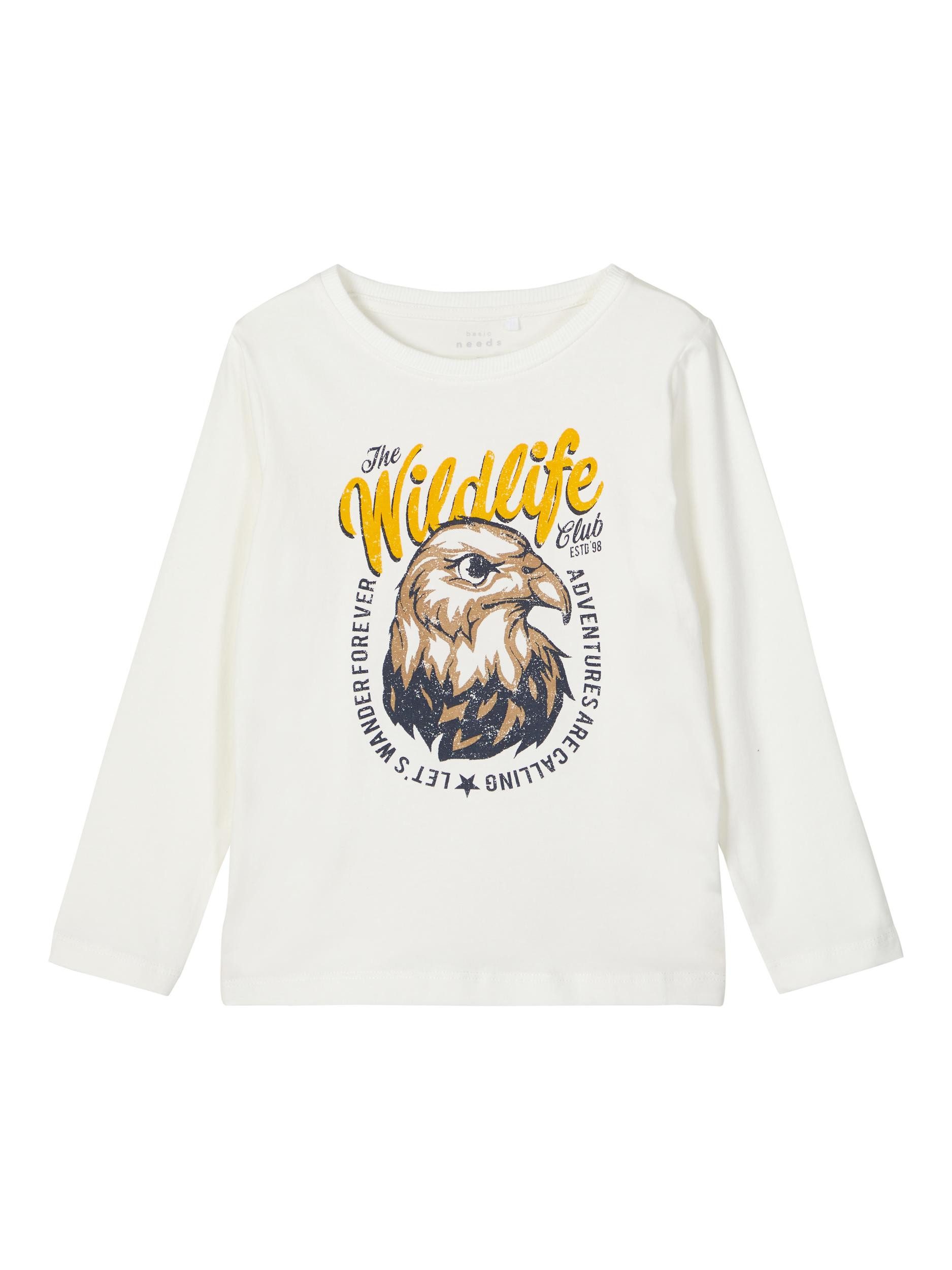 Name It Longsleeve Name It Jungen langarm T-Shirt aus Bio-Baumwolle Snow White 80