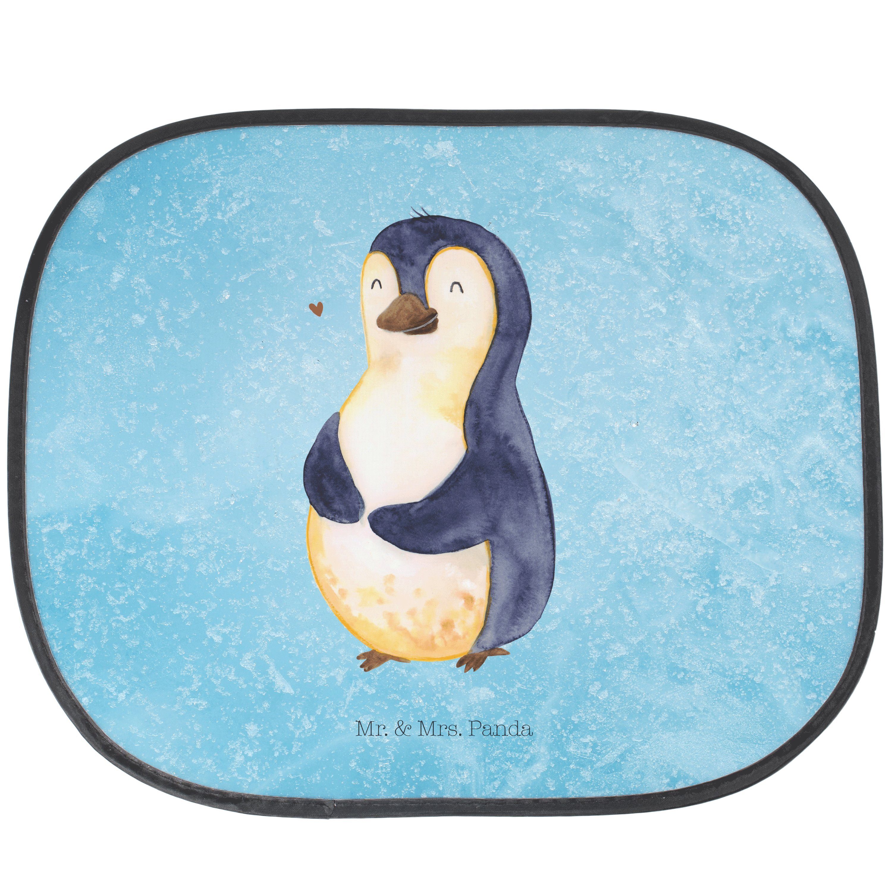 Sonnenschutz Pinguin umarmend - Eisblau - Geschenk, Liebe