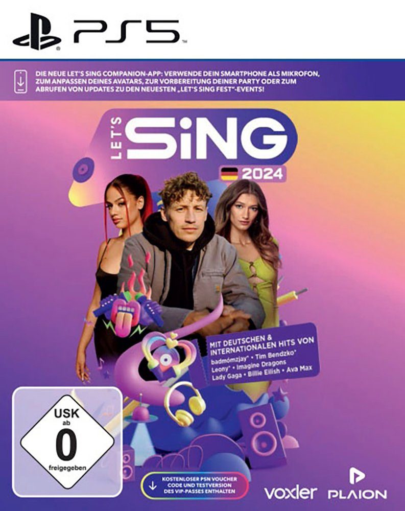Let's Sing 2024 German Version PlayStation 5