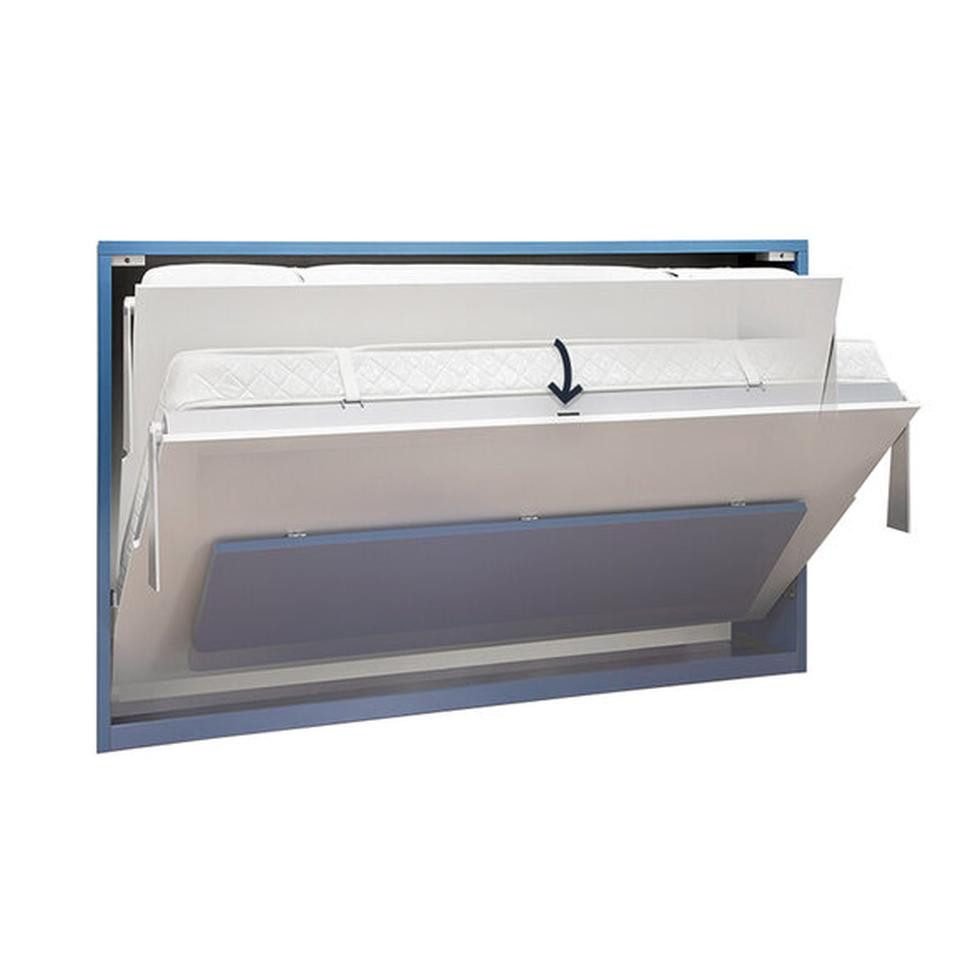 JVmoebel Schrankbett Schrankbett mit Tisch in Holzoptik für Gästezimmer (Schrankbett) Made in Europa