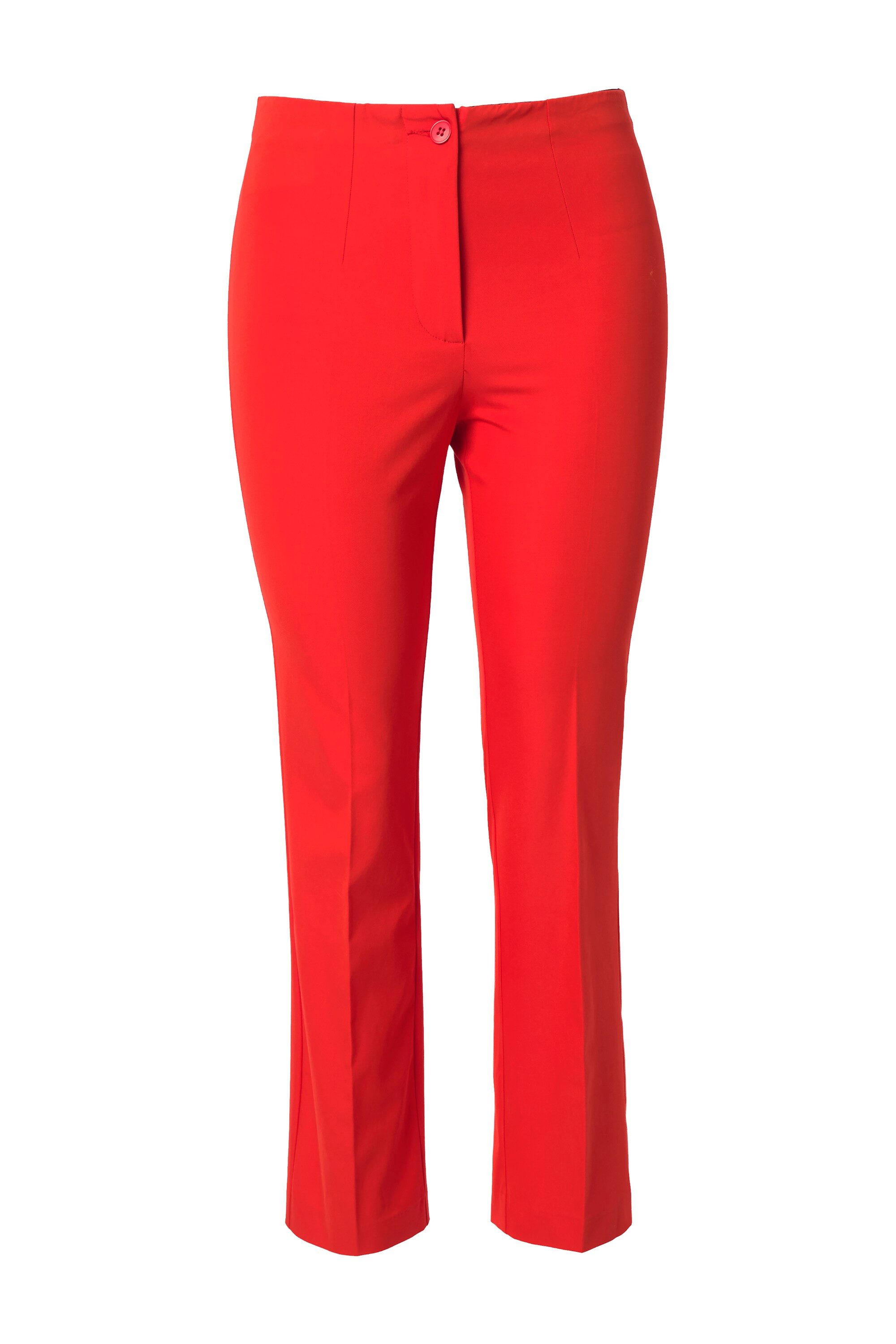 Ulla Popken Funktionshose Hose gerades Bein Elastikbund Stretch