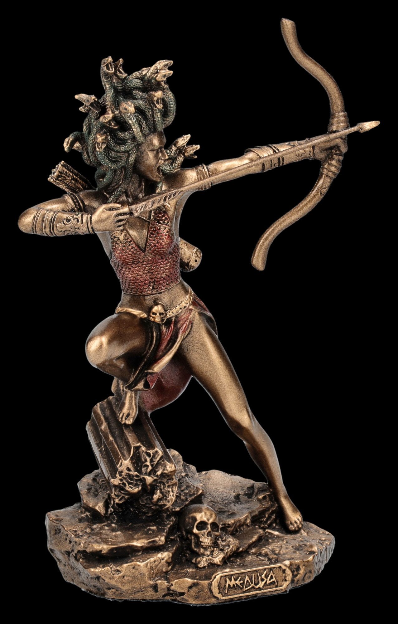 Figuren Shop GmbH Dekofigur Medusa Figur – Gorgone Miniatur 11 cm Dekofigur griechische Mythologie