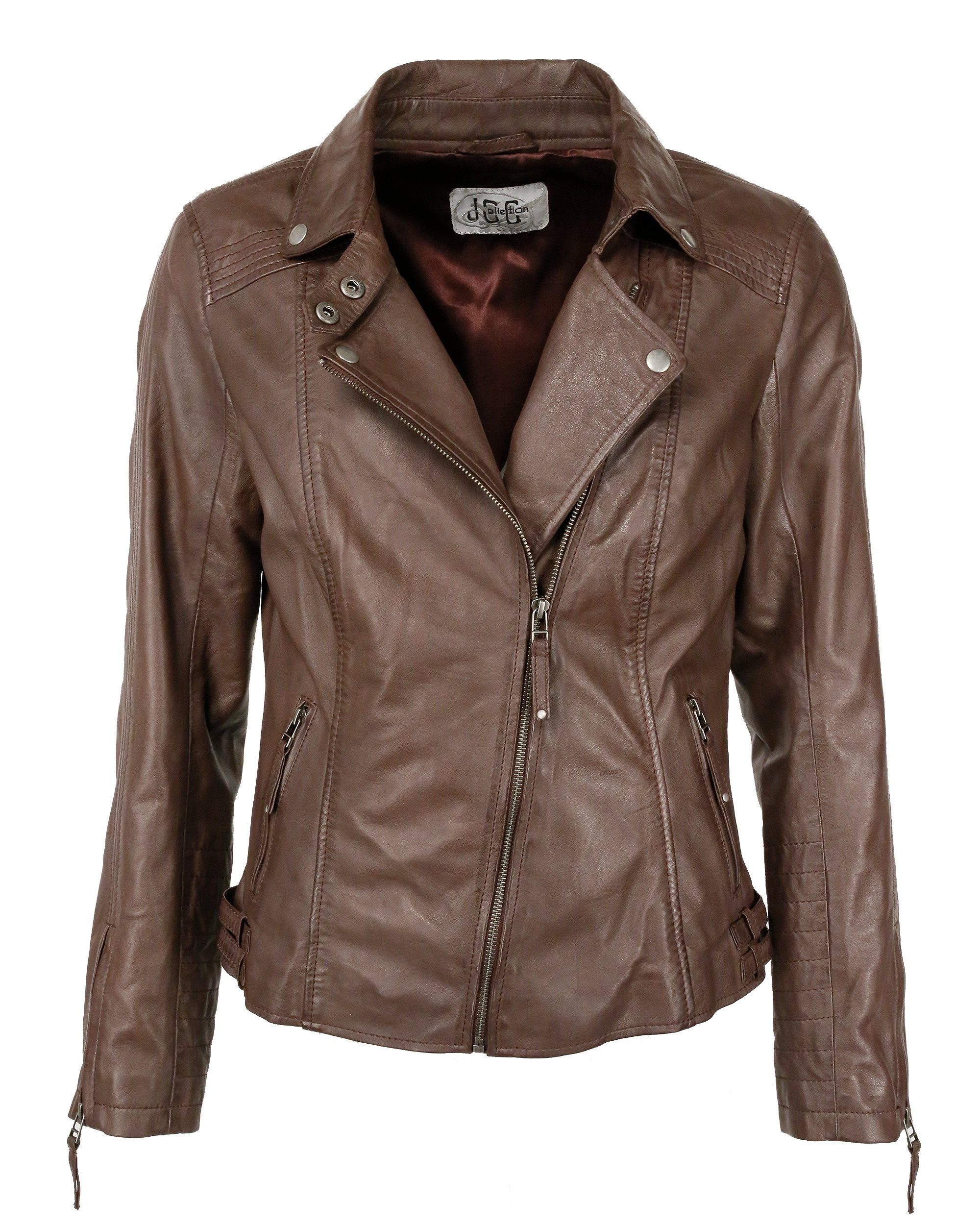 JCC Lederjacke 8533 dark brown