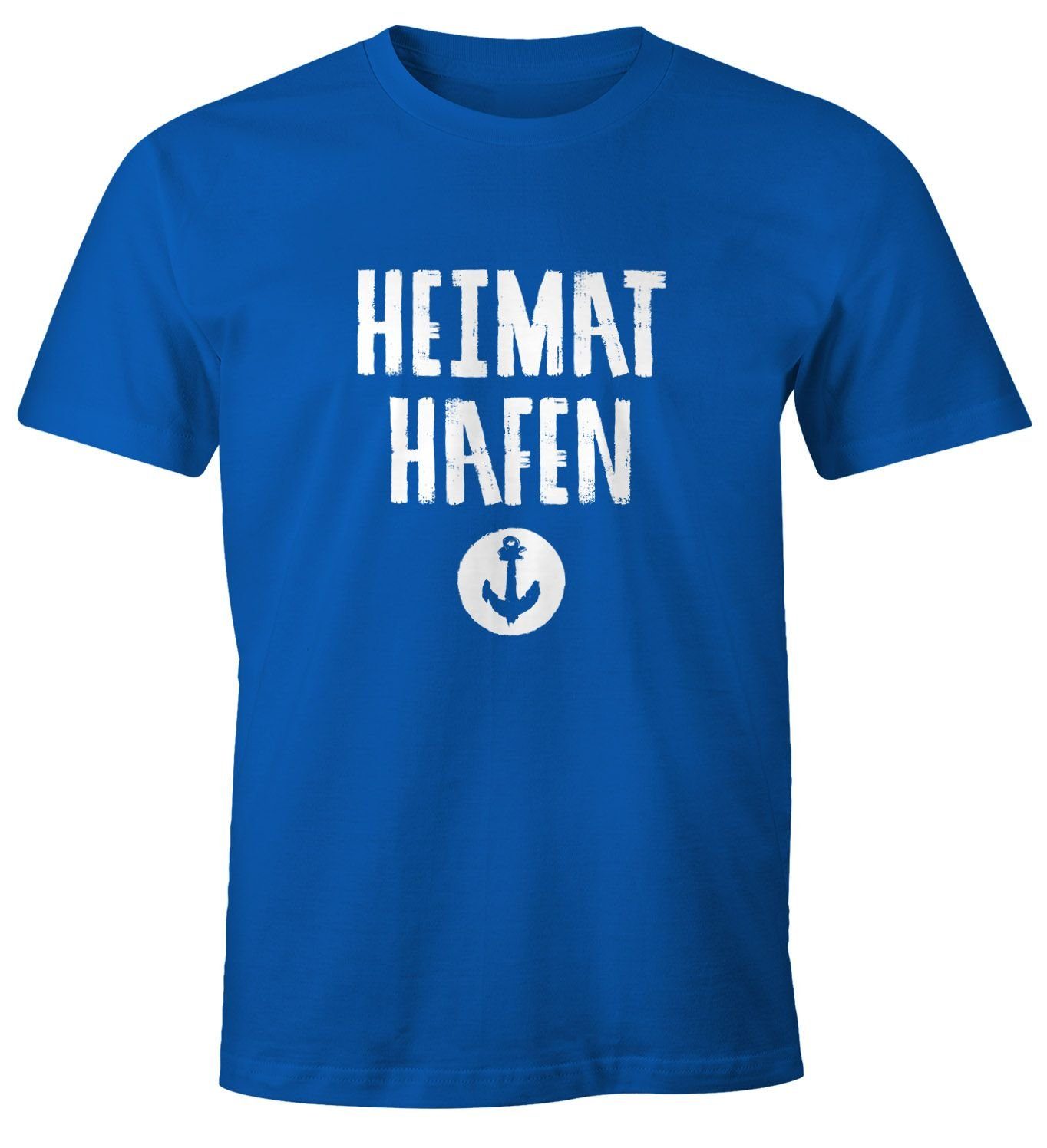 MoonWorks Print-Shirt Herren T-Shirt Heimathafen Anker günstig online kaufen