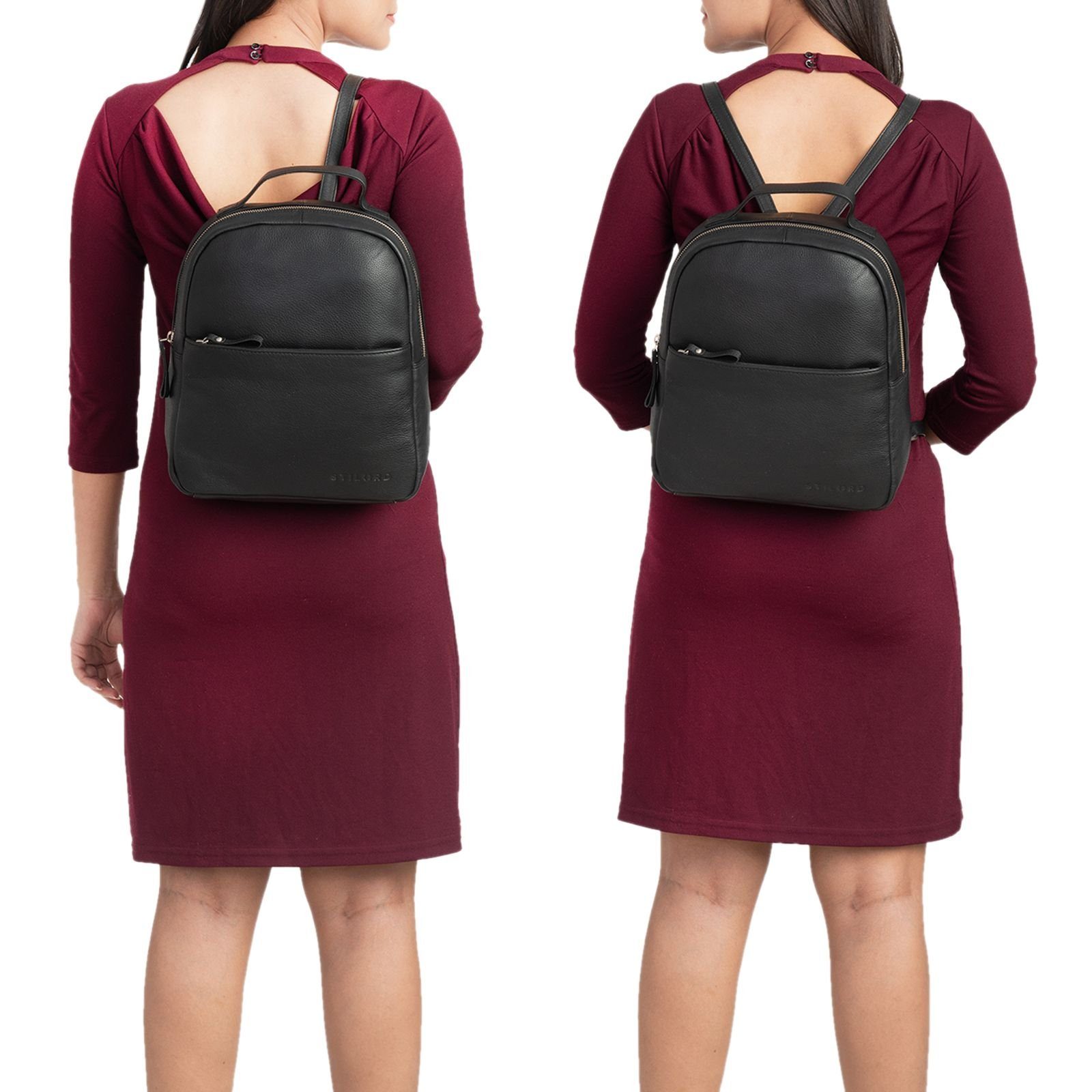 STILORD Cityrucksack "Kayla" Moderner Damen Rucksack Leder Elegant klein günstig online kaufen